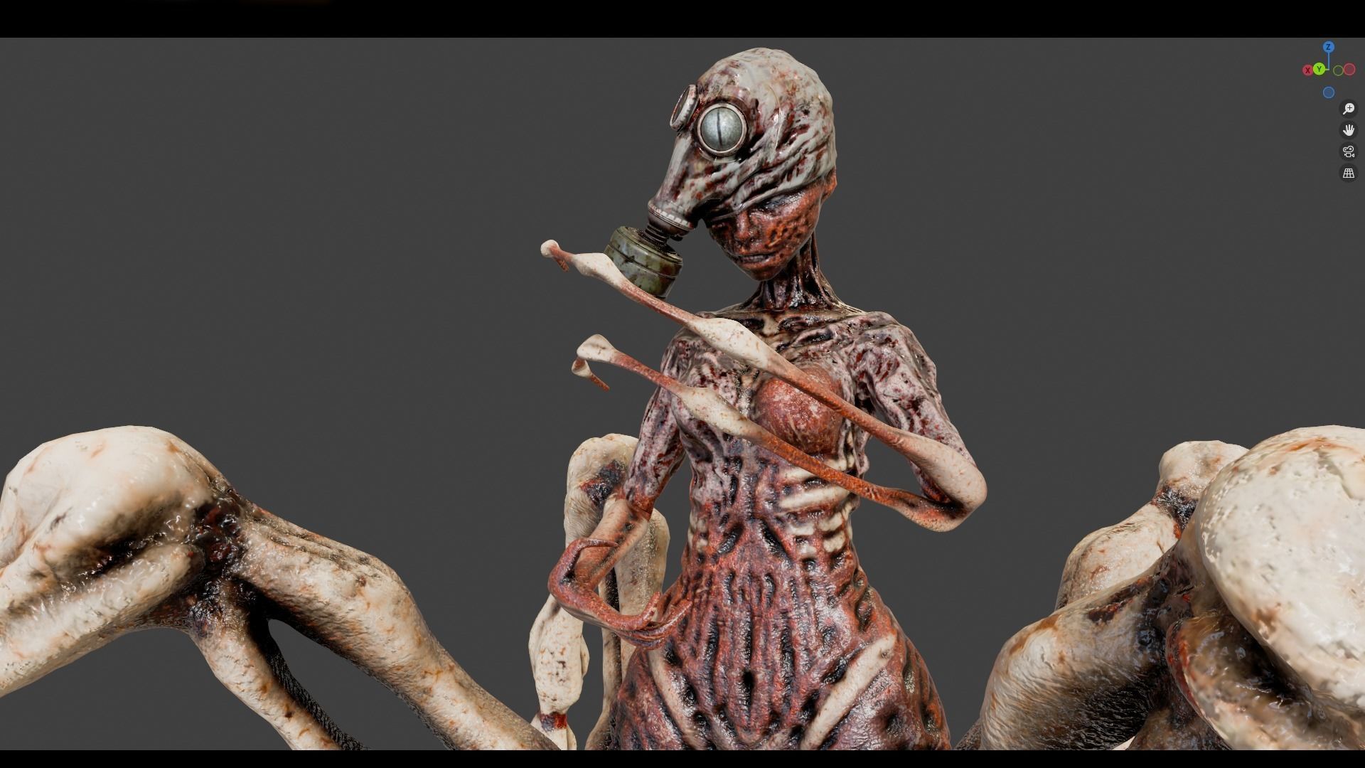 Monsters Pack Low-poly 3D model_9