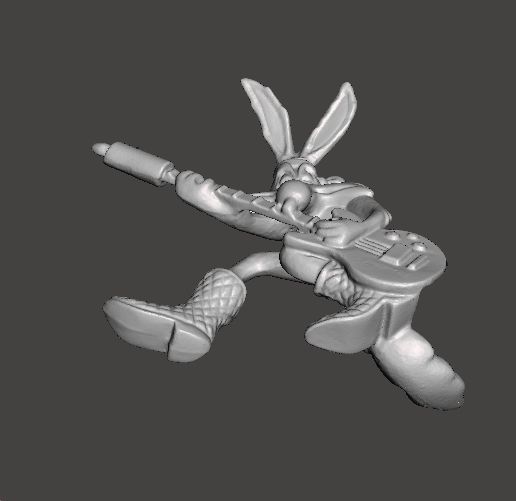LOONEY TUNES ROCK BAND WILE E COYOTE PROMOTIONAL FIGURE 90S PVC 3D print model_5