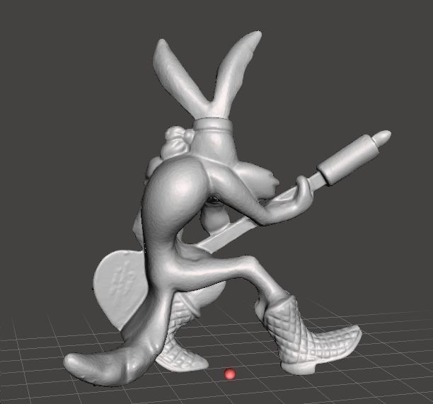 LOONEY TUNES ROCK BAND WILE E COYOTE PROMOTIONAL FIGURE 90S PVC 3D print model_1