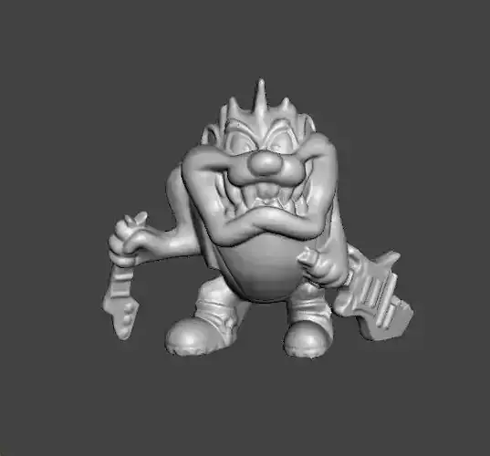 LOONEY TUNES ROCK BAND TAZ PROMOTIONAL FIGURE 90S PVC