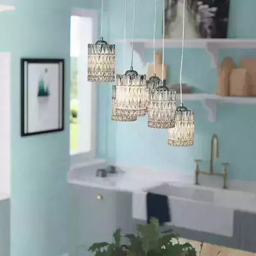 Earnhardt 6 - Light Cluster Cylinder Pendant