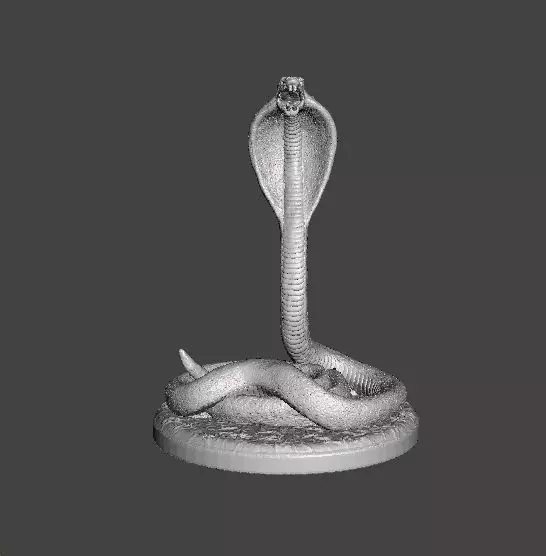 COBRA SNAKE FIGURE MODEL ANIMAL CREATURE FOR GAMES RPG ORNAMENT 3D print model