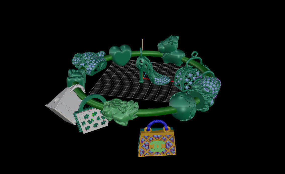 Combo Charm Padora  3D print model_1