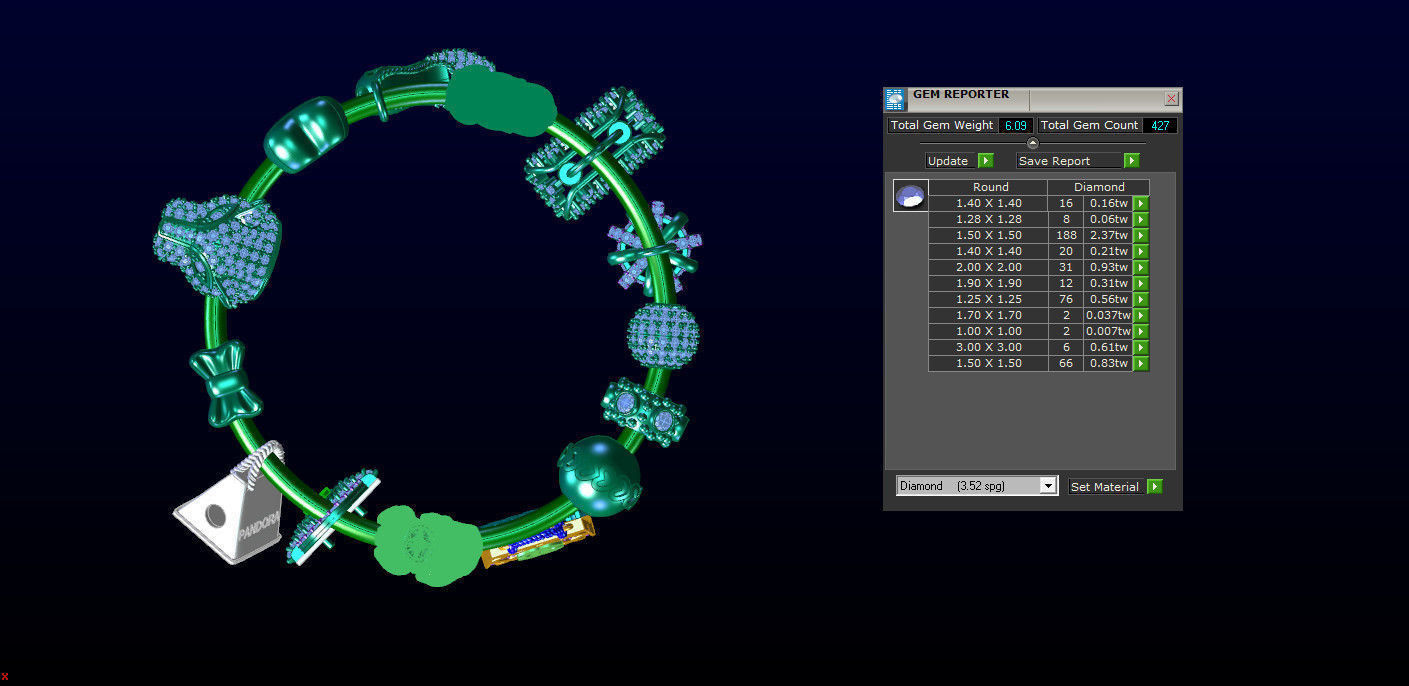 Combo Charm Padora  3D print model_2