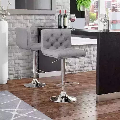 Bilyana Adjustable Height Swivel Bar Stool