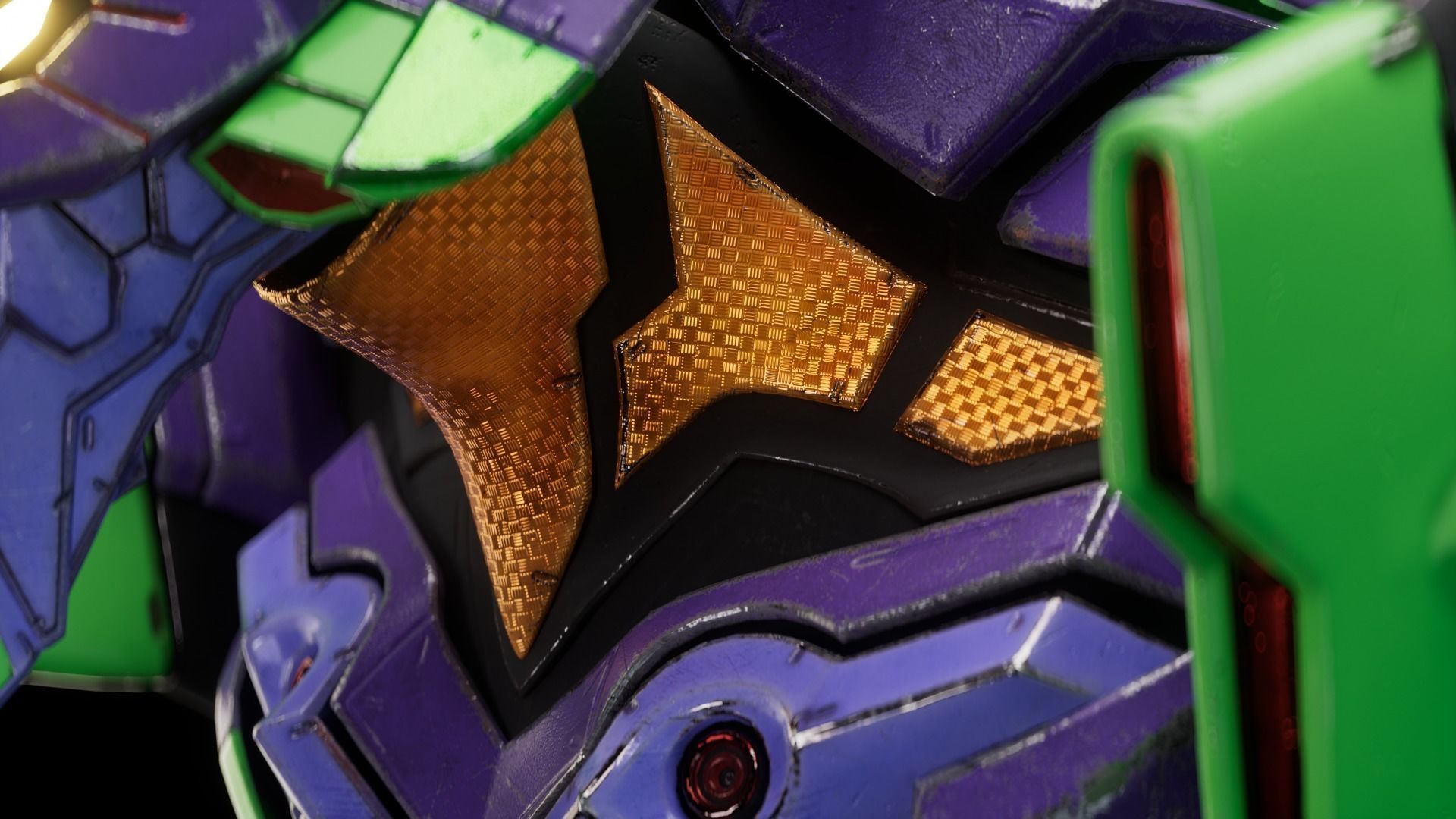 EVA NEON GENESIS EVANGELION EVA-01 TEST TYPE model MAYA FBX fo 3D model_6