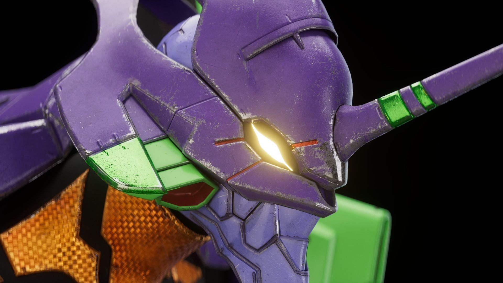 EVA NEON GENESIS EVANGELION EVA-01 TEST TYPE model MAYA FBX fo 3D model_4