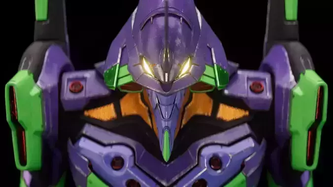 EVA NEON GENESIS EVANGELION EVA-01 TEST TYPE model MAYA FBX fo 3D model