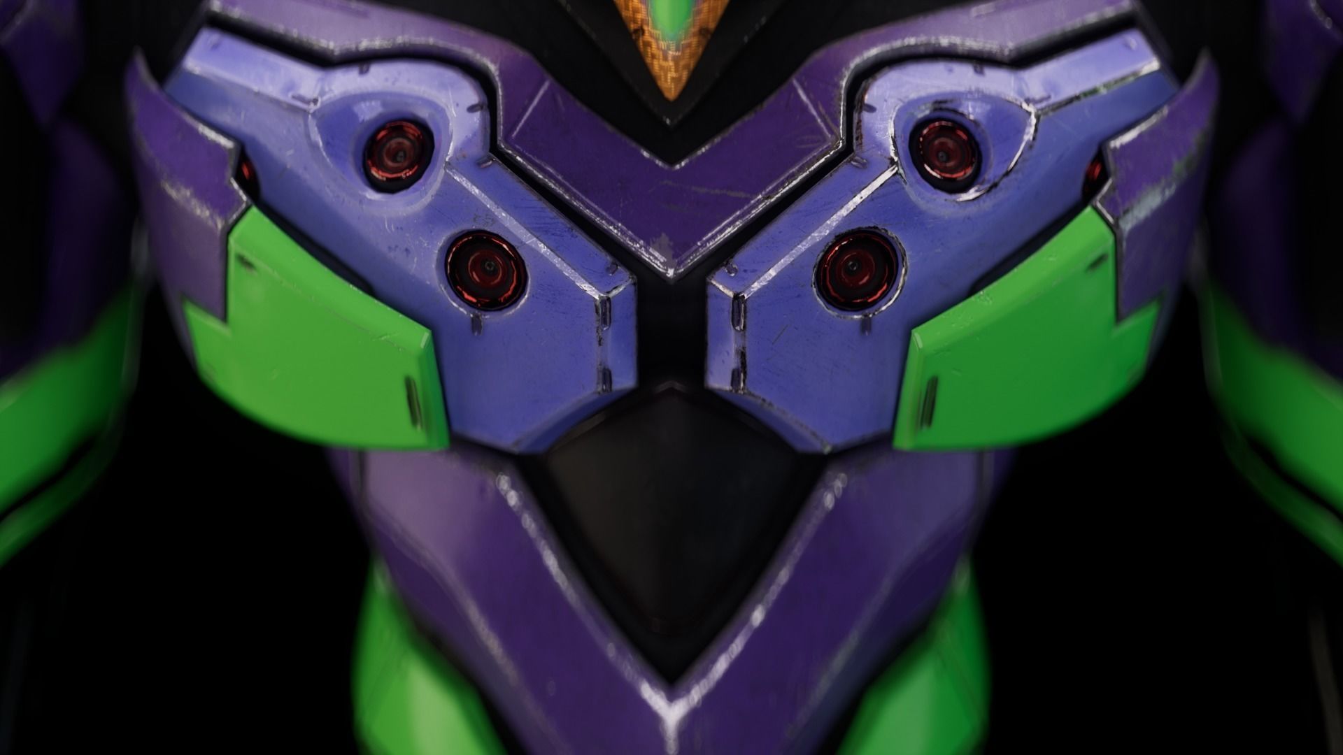 EVA NEON GENESIS EVANGELION EVA-01 TEST TYPE model MAYA FBX fo 3D model_7