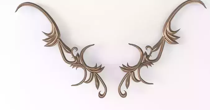 Virgil angel wings gold edges