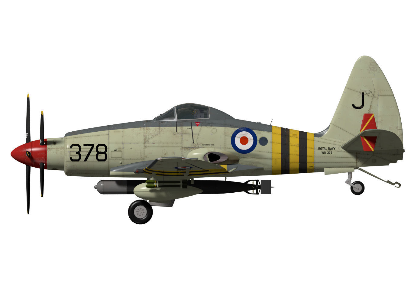 Westland Wyvern Mk4 3D model_9