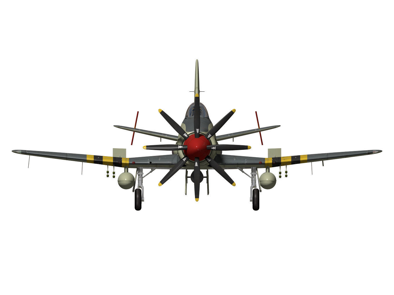 Westland Wyvern Mk4 3D model_11