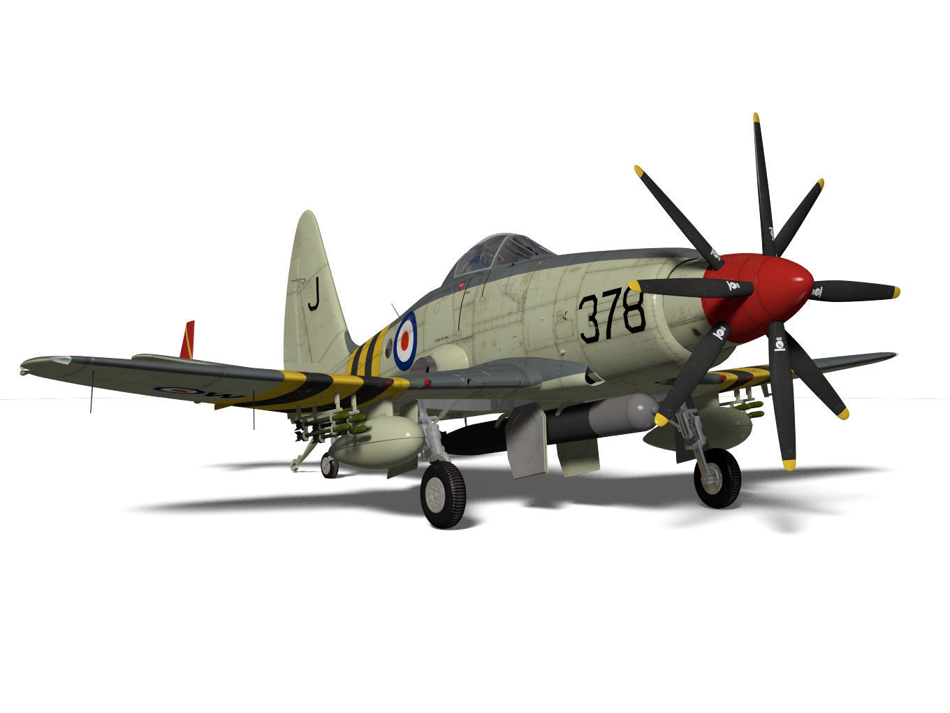 Westland Wyvern Mk4 3D model_6