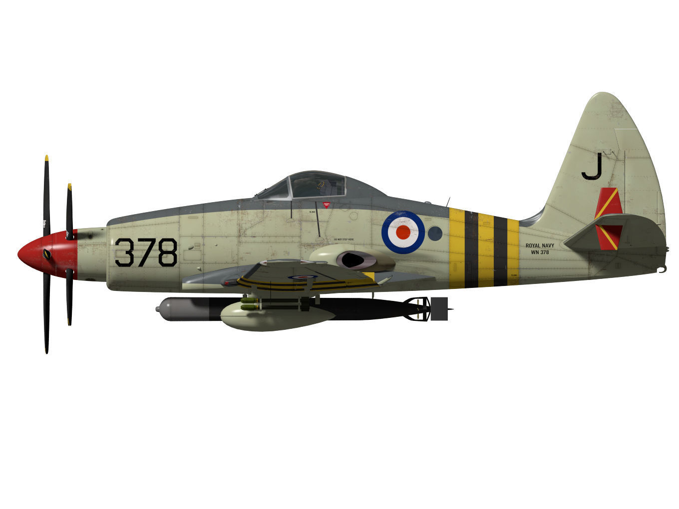 Westland Wyvern Mk4 3D model_8