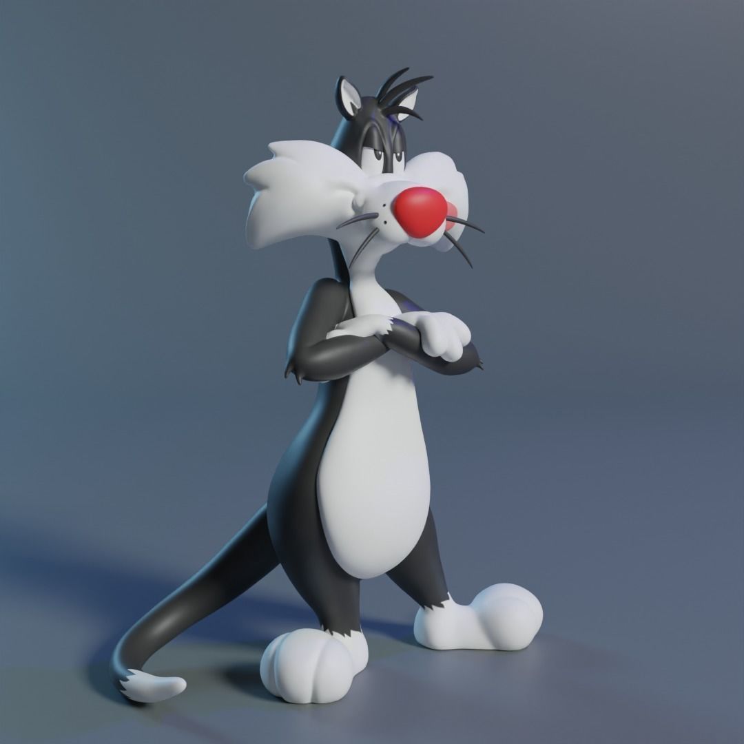 Sylvester Cat 3D print model_2