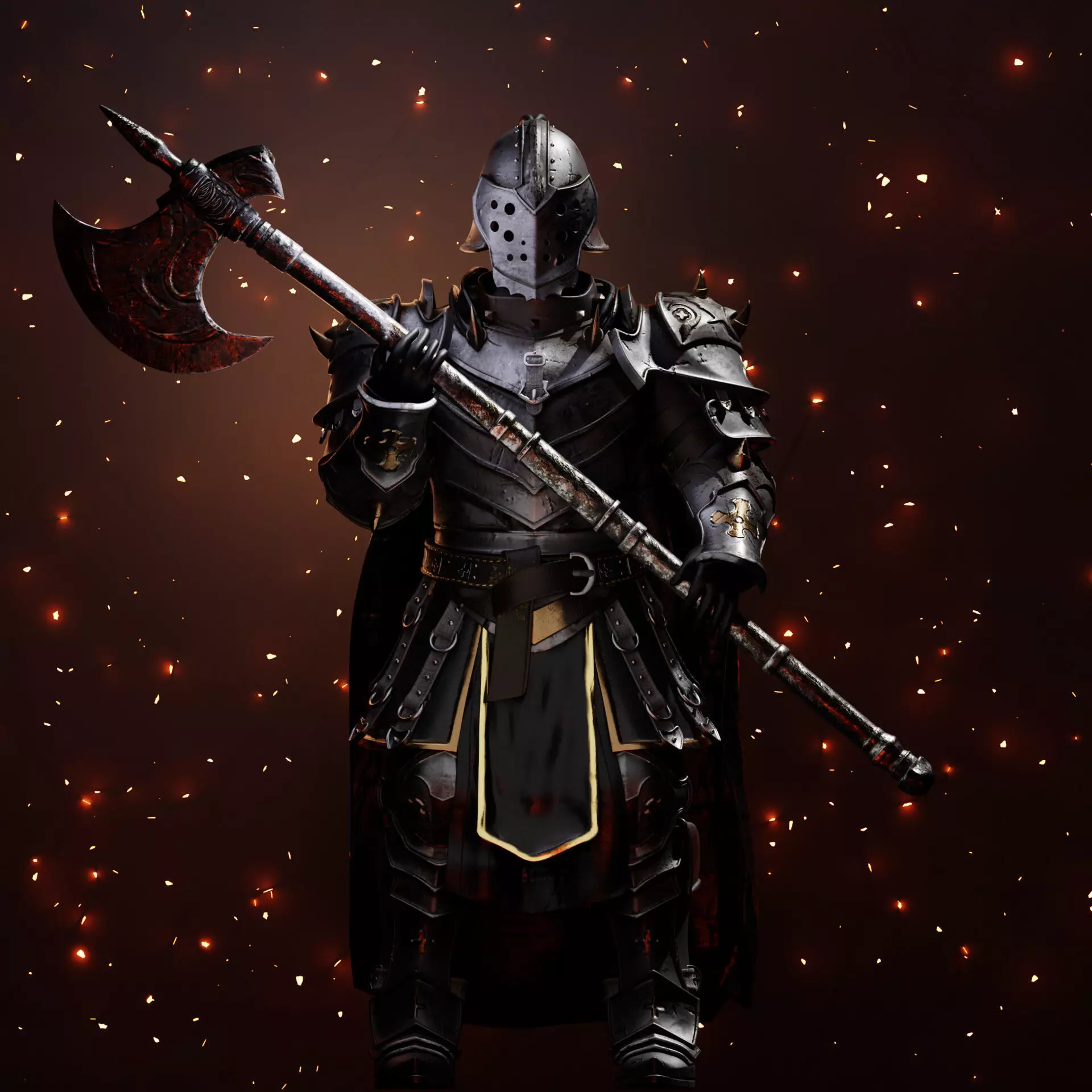 Medival Armor guard 3D model