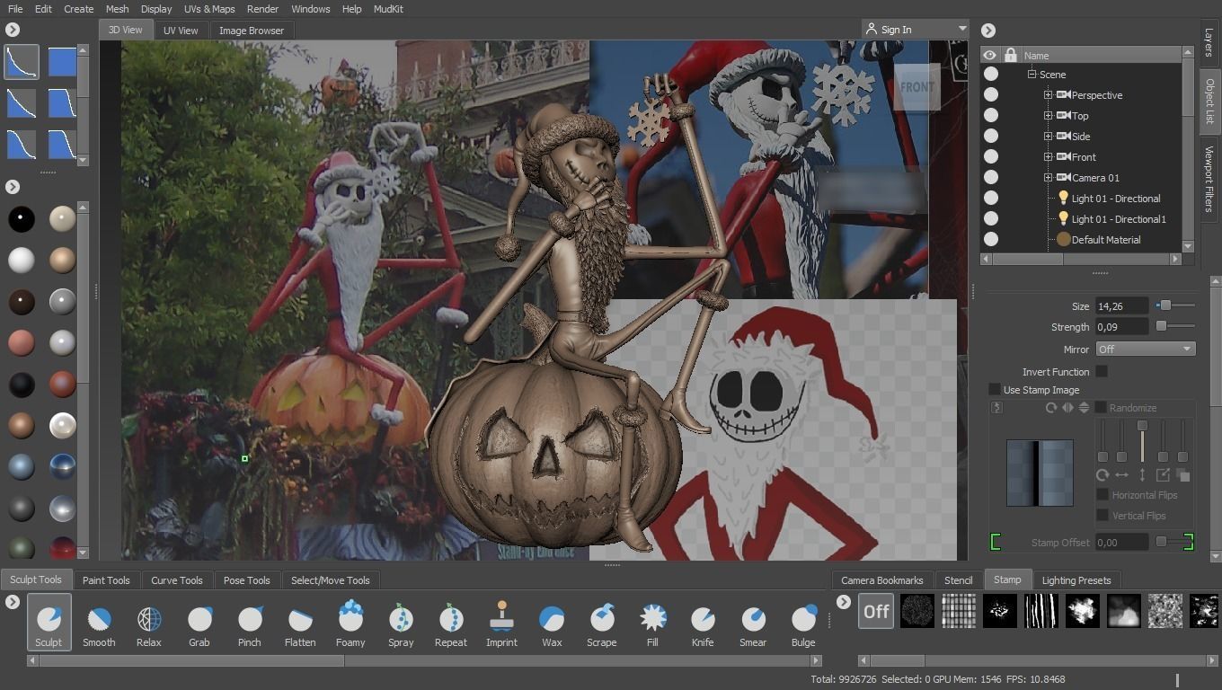Haunted Mansion Jack Skellington Santa 3D Printable Sculpt 3D print model_22