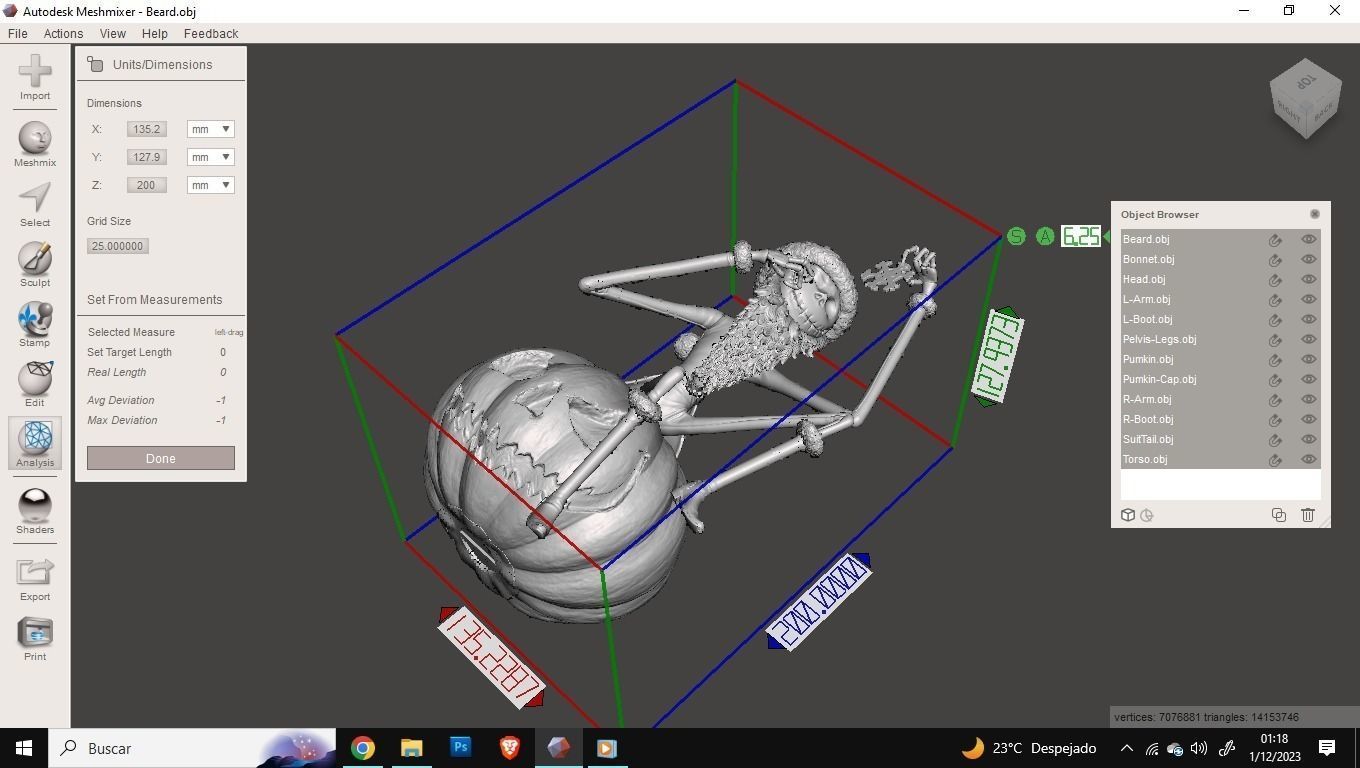 Haunted Mansion Jack Skellington Santa 3D Printable Sculpt 3D print model_21