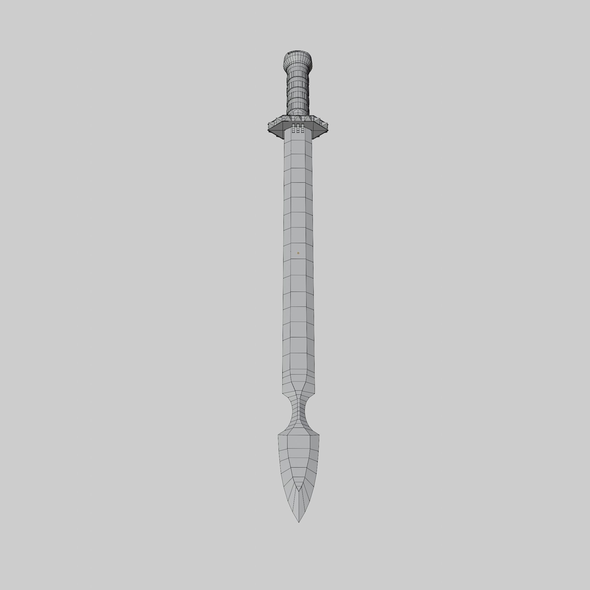 Sword  Low-poly 3D model_30