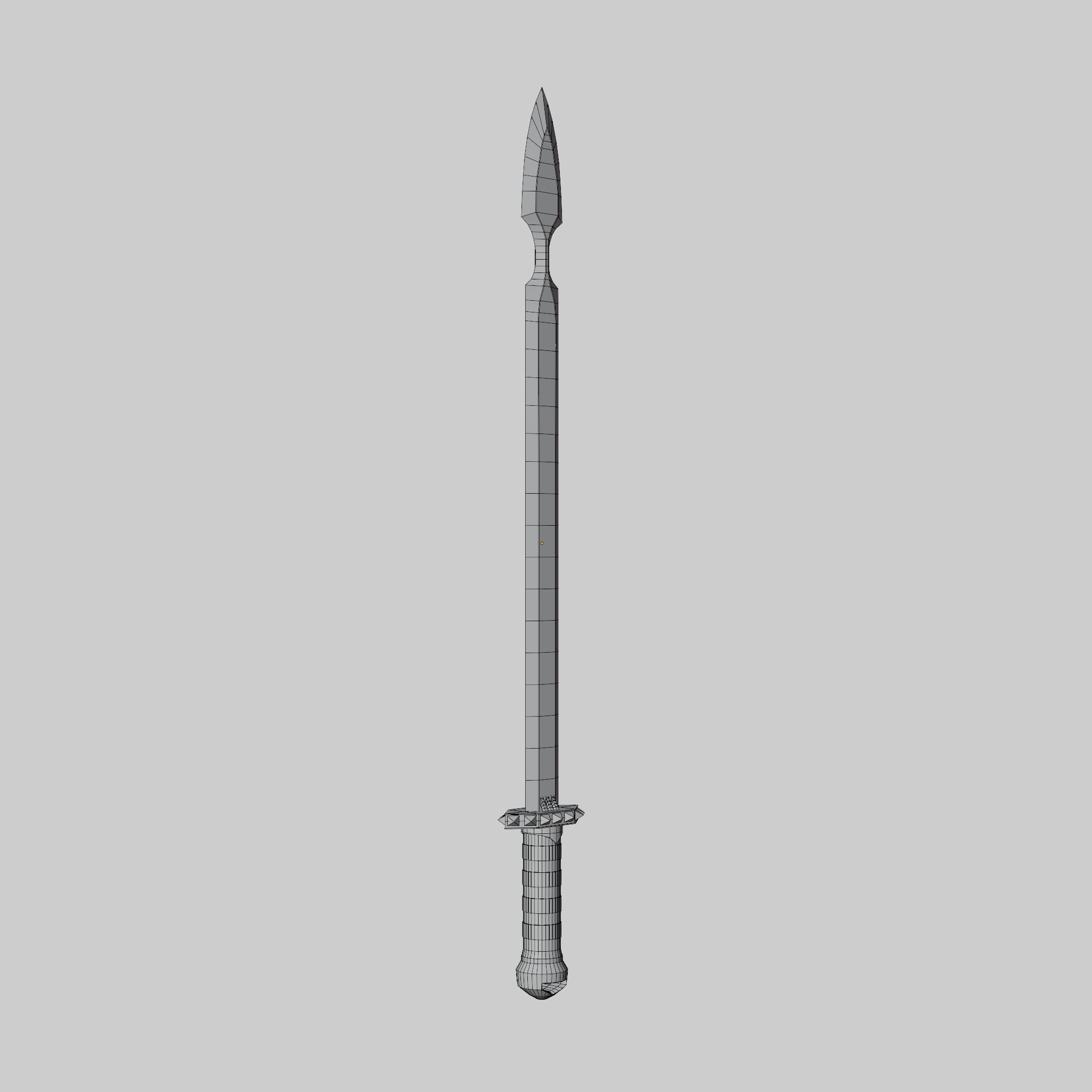 Sword  Low-poly 3D model_35