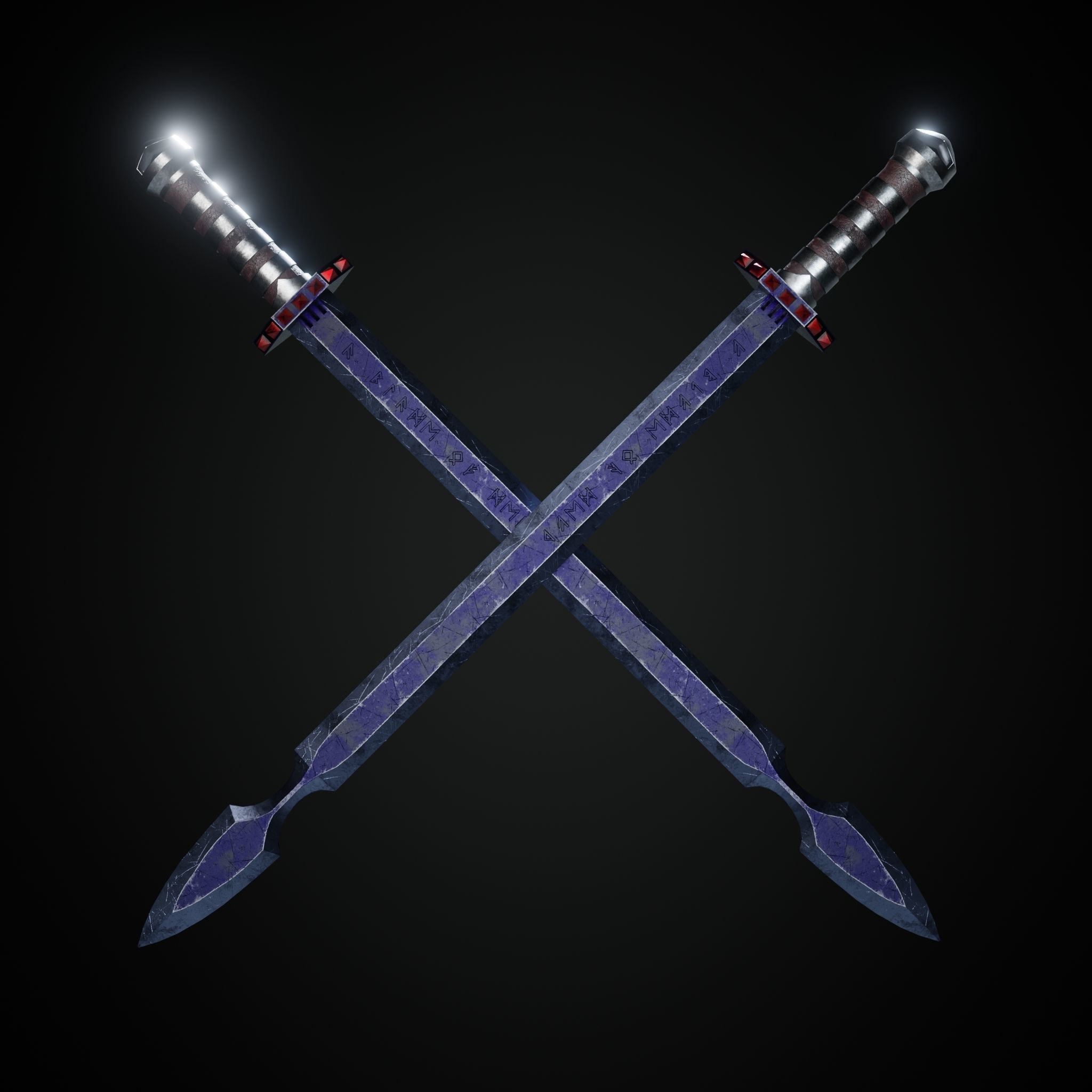 Sword  Low-poly 3D model_31