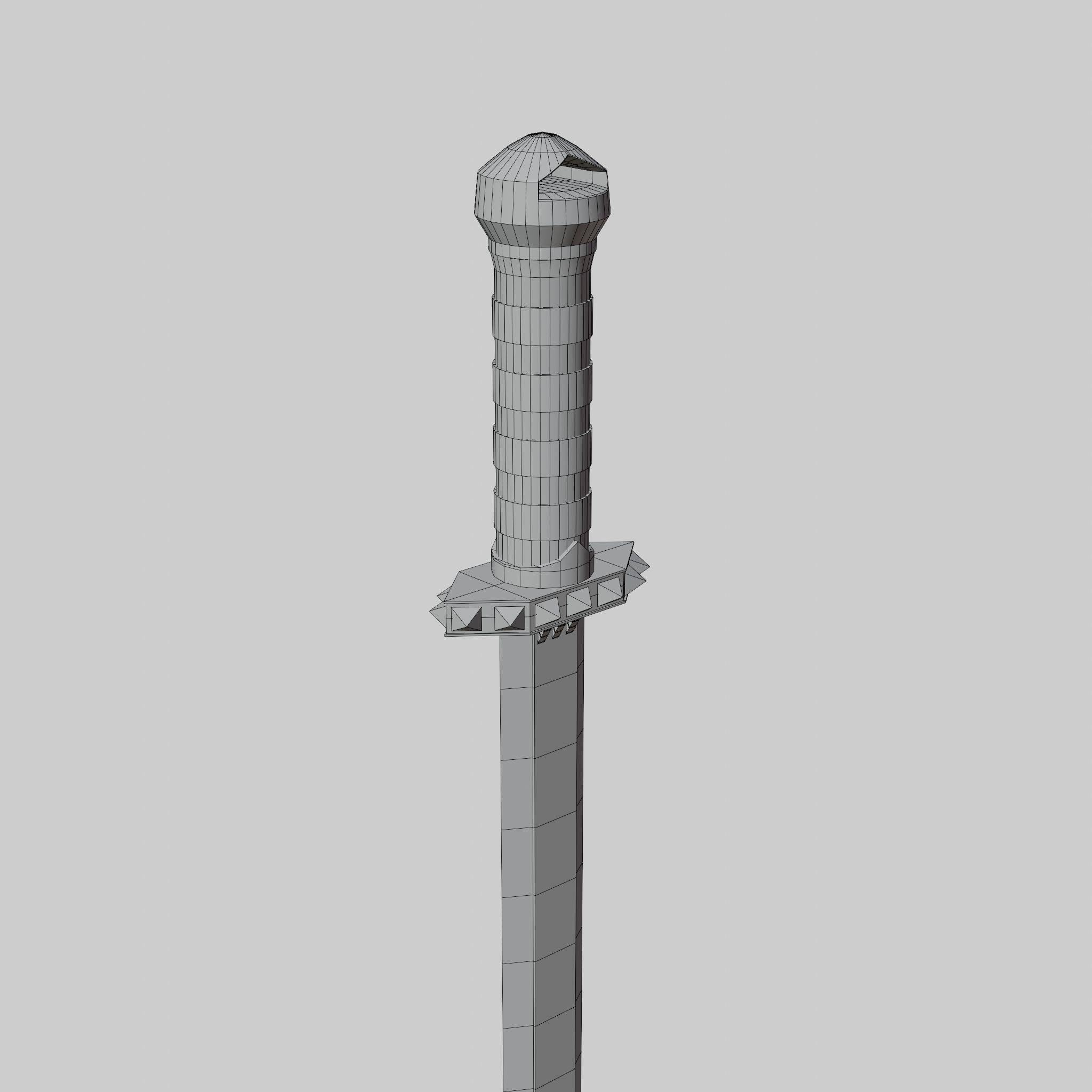 Sword  Low-poly 3D model_32