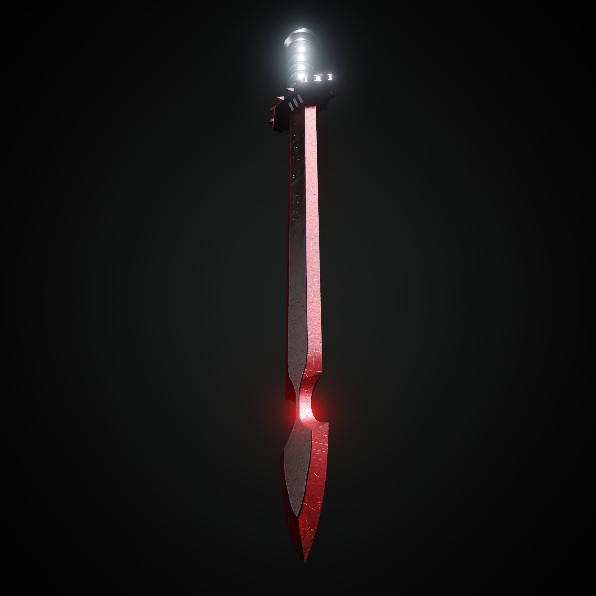 Sword  Low-poly 3D model_22
