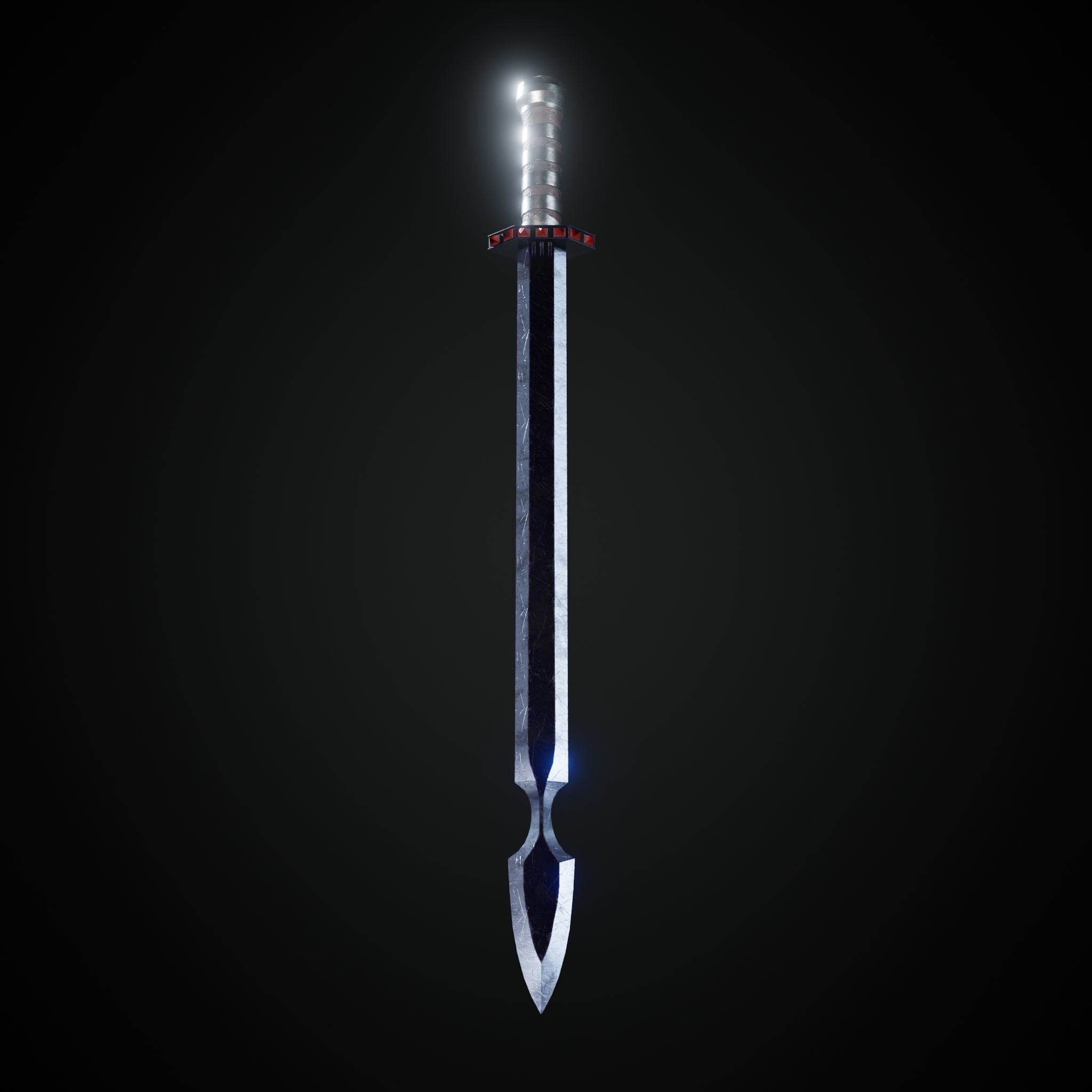 Sword  Low-poly 3D model_27