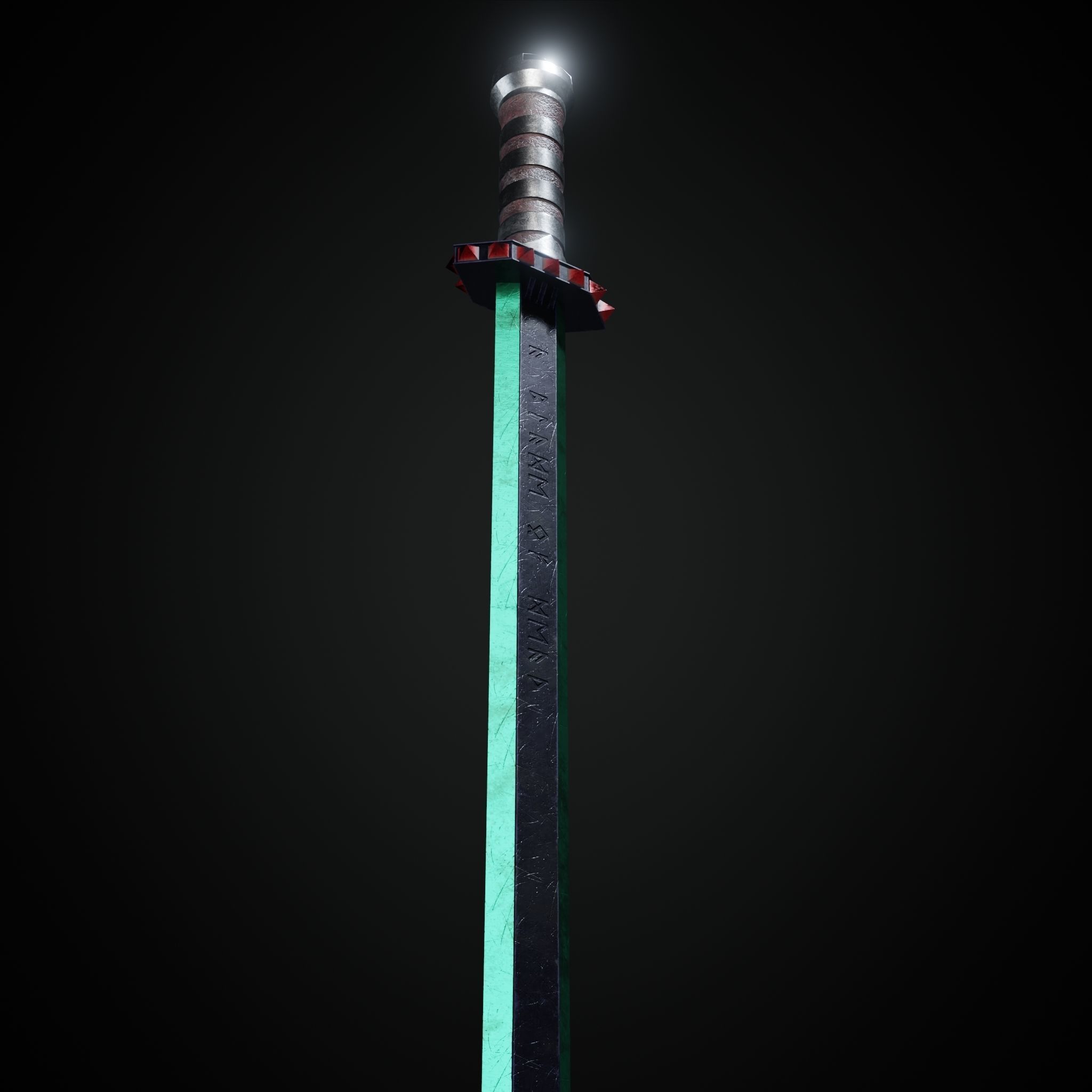 Sword  Low-poly 3D model_6