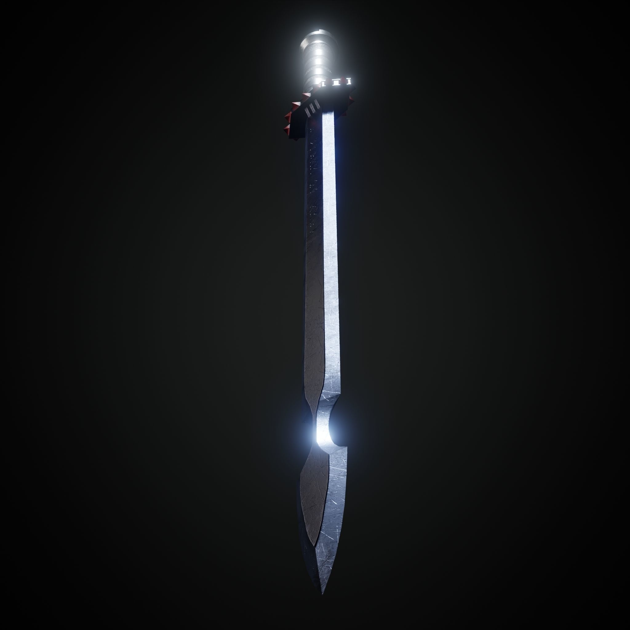 Sword  Low-poly 3D model_26