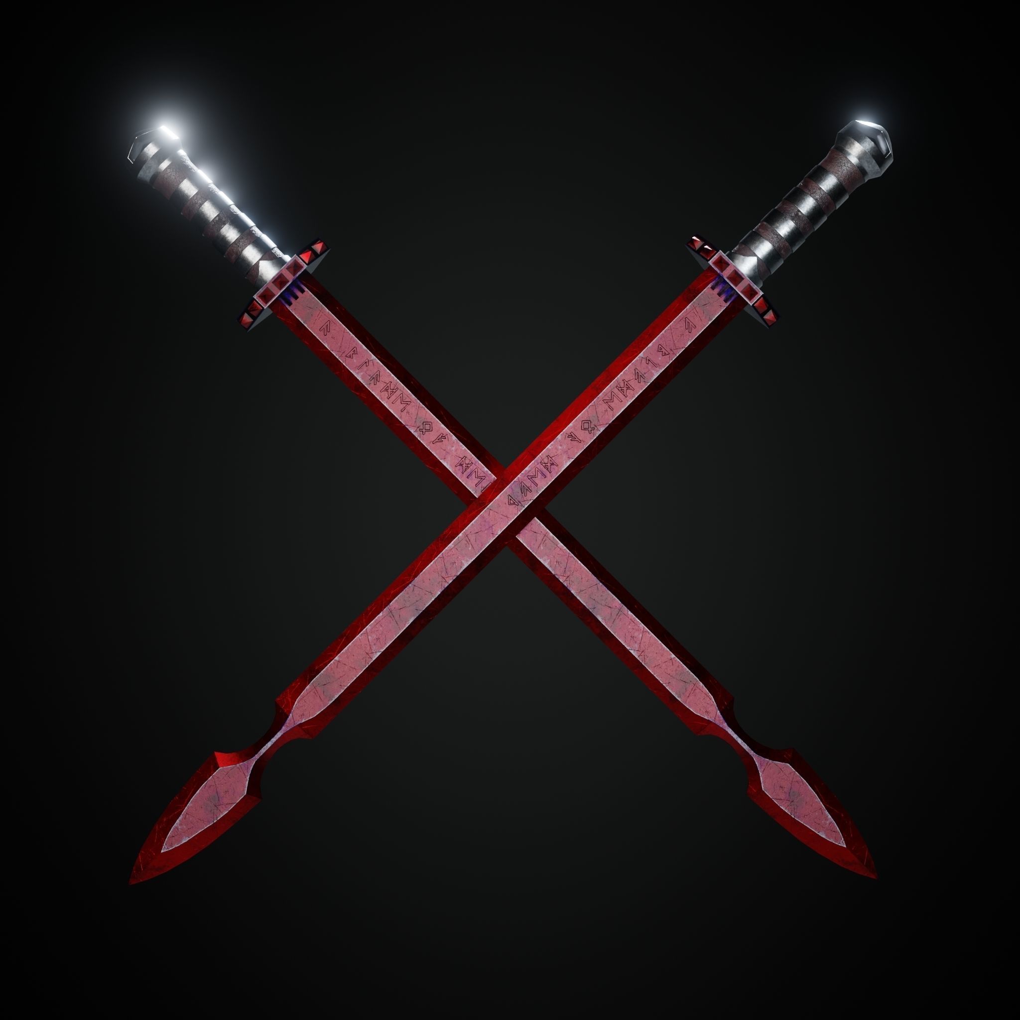 Sword  Low-poly 3D model_34