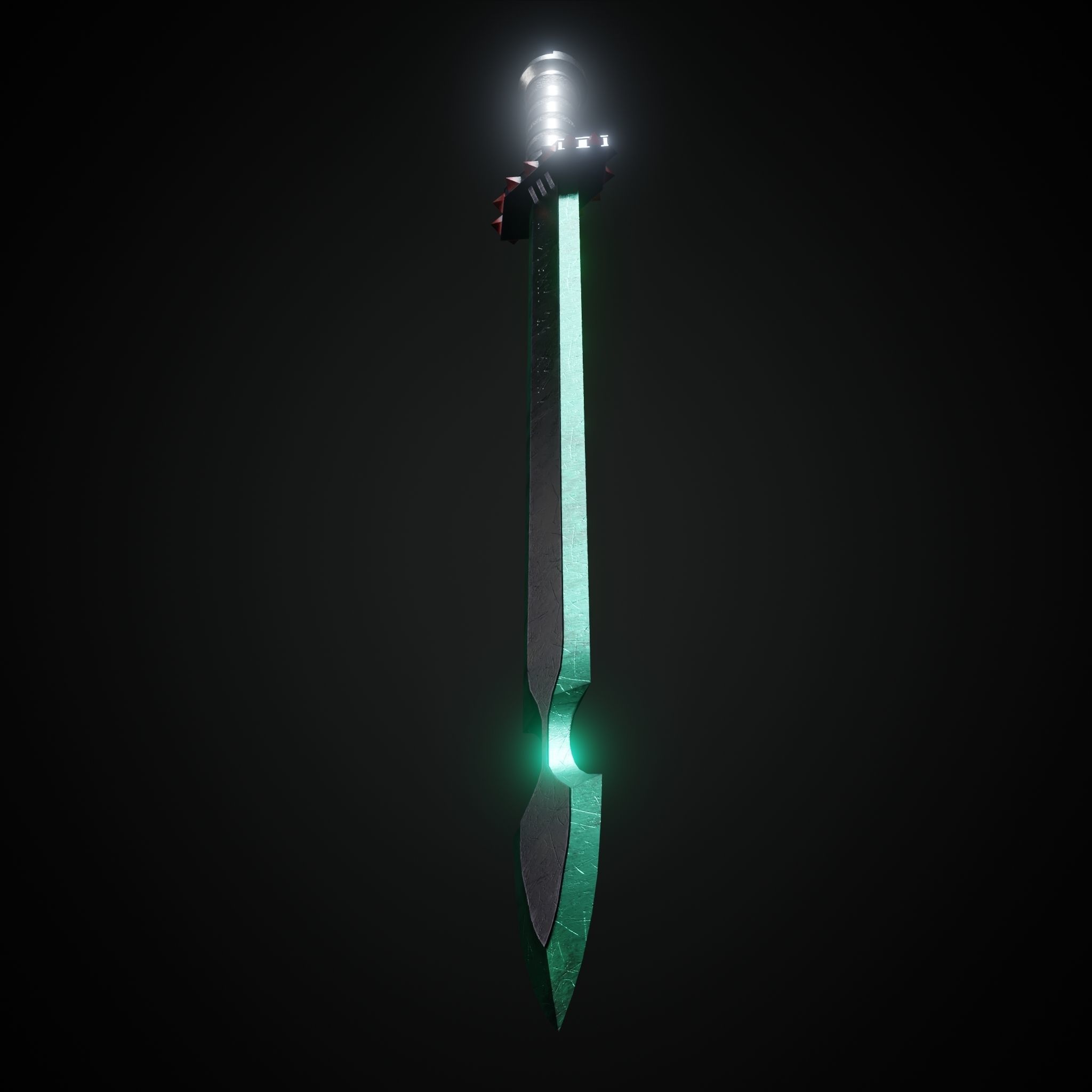 Sword  Low-poly 3D model_7