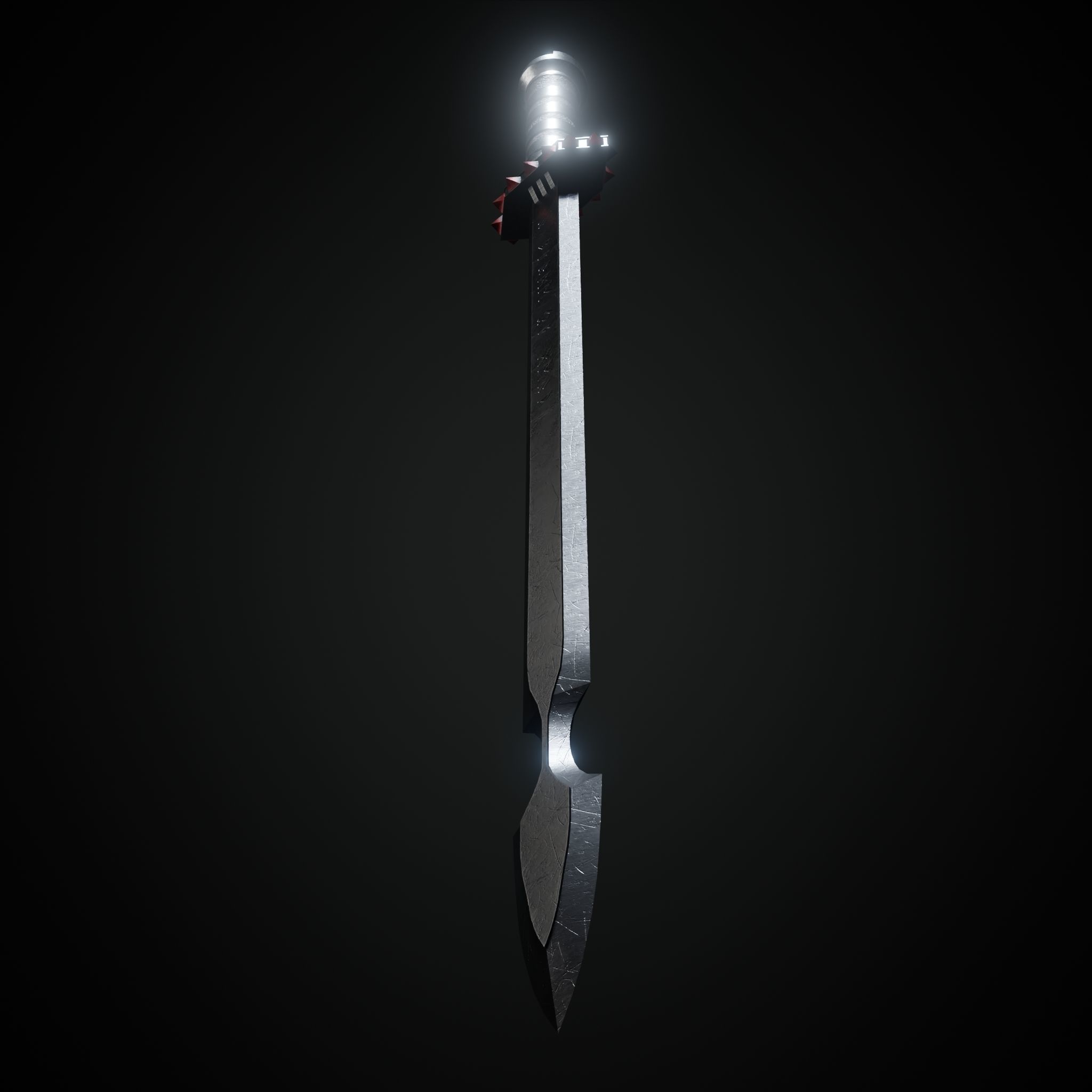 Sword  Low-poly 3D model_10