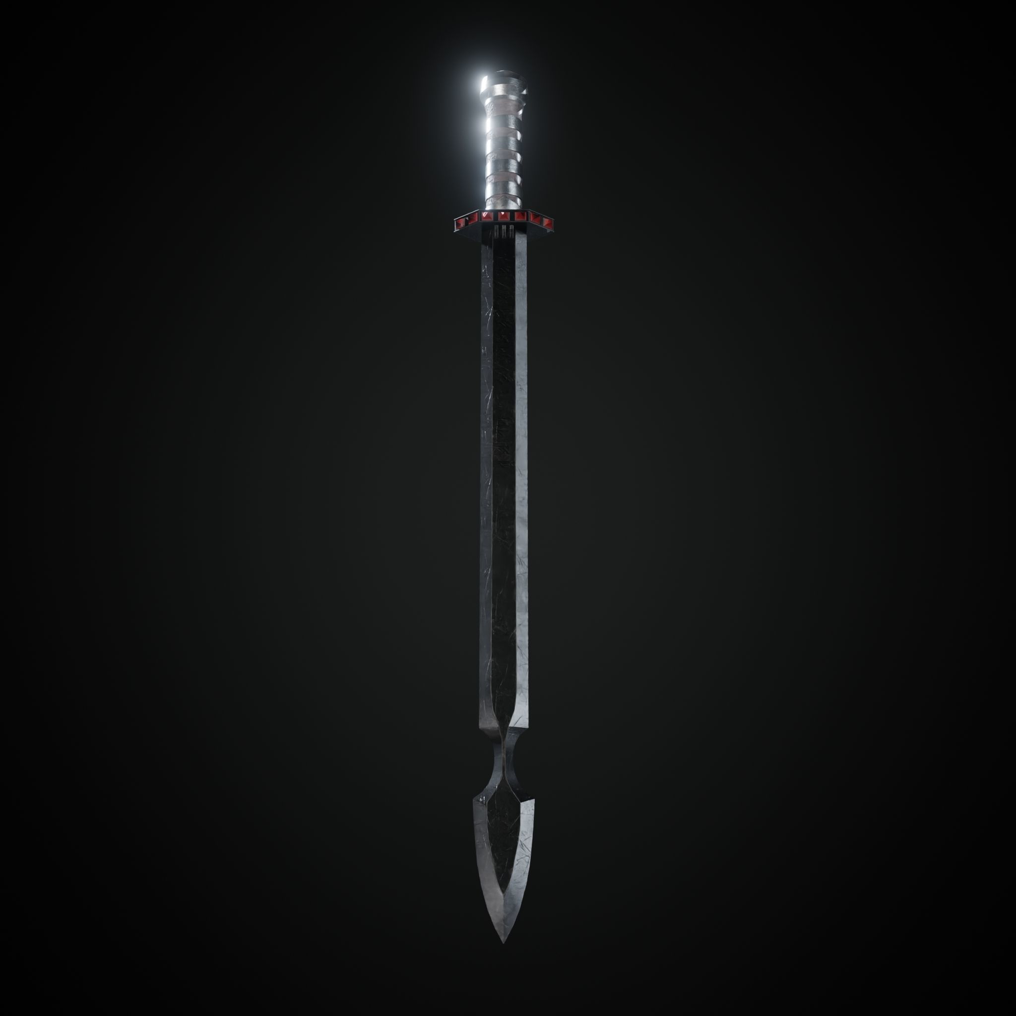 Sword  Low-poly 3D model_11