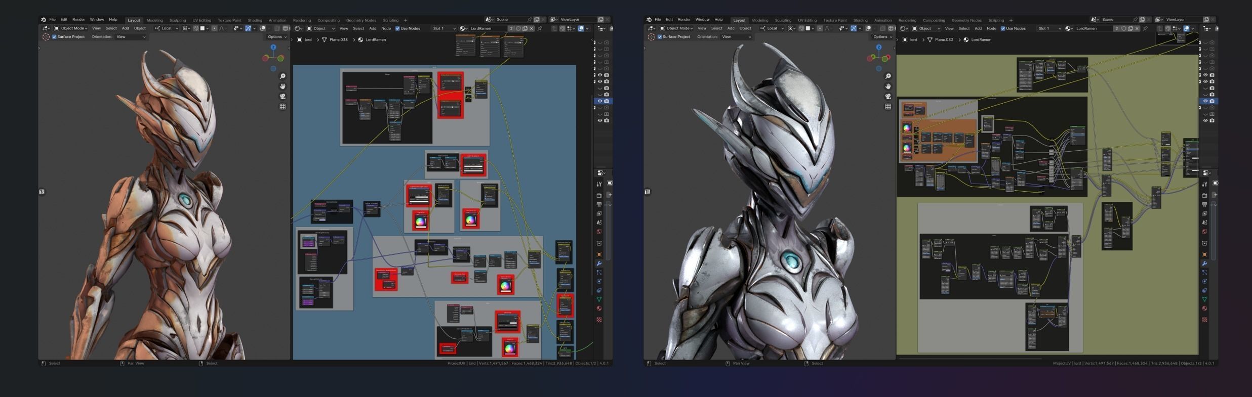 Mecha Lord Ramen Low-poly 3D model_5
