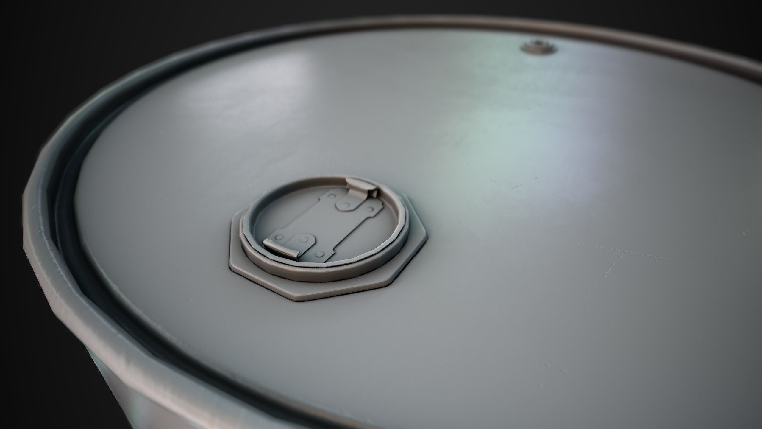 Oil Barrel 1 Low-poly 3D model_27