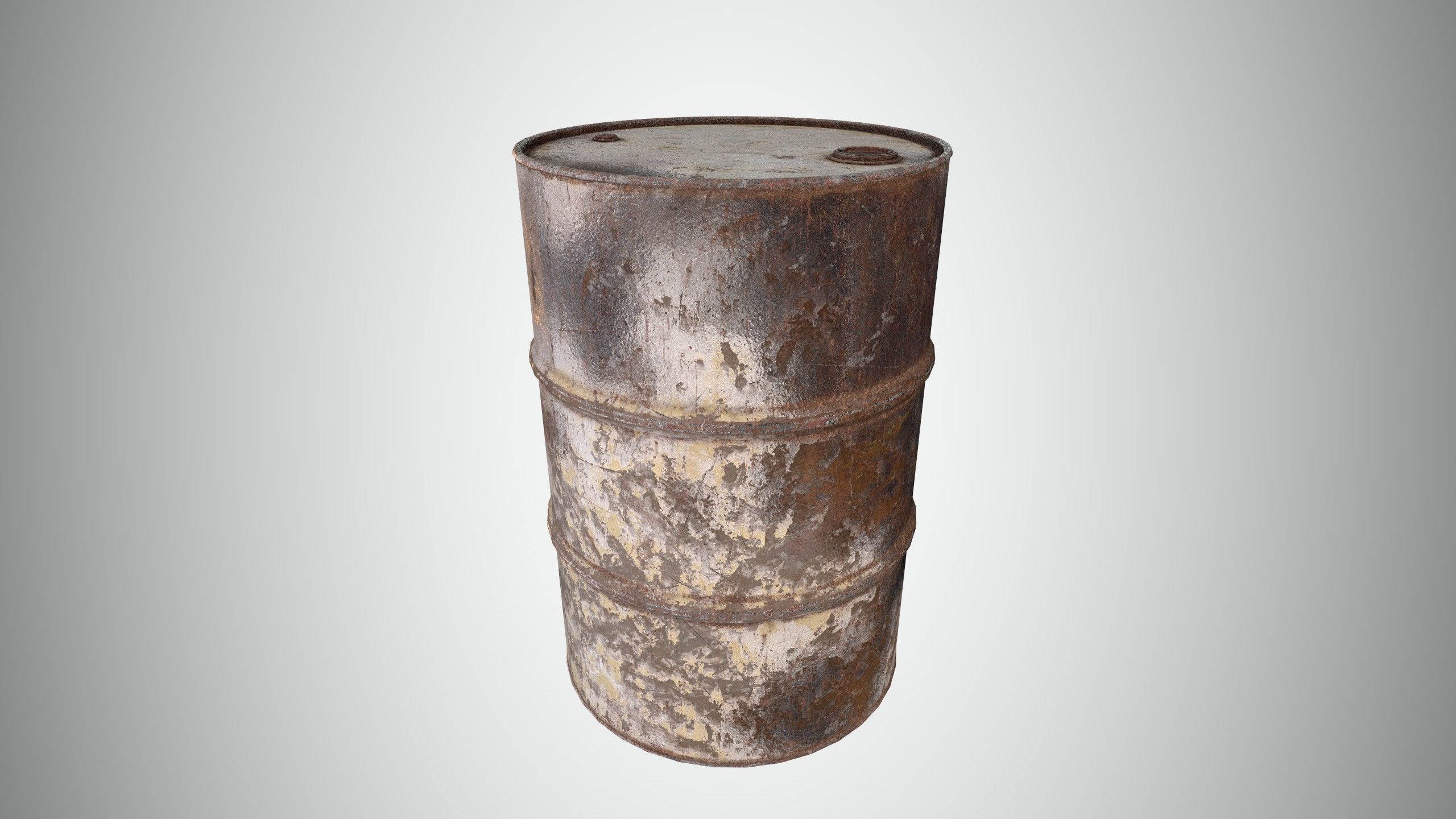 Oil Barrel 1 Low-poly 3D model_18