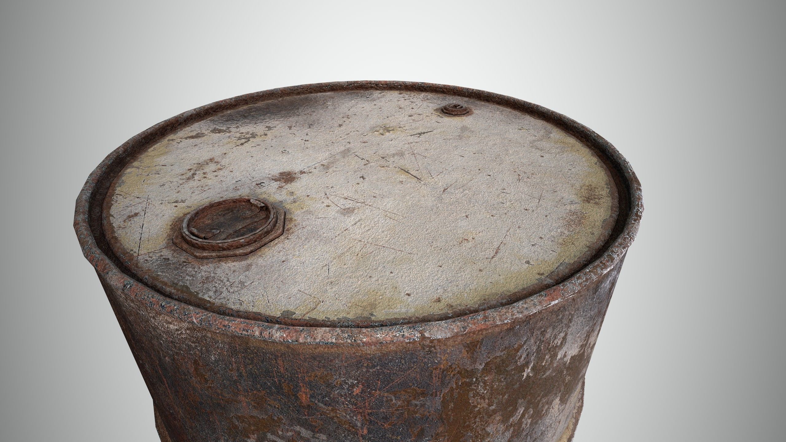Oil Barrel 1 Low-poly 3D model_20