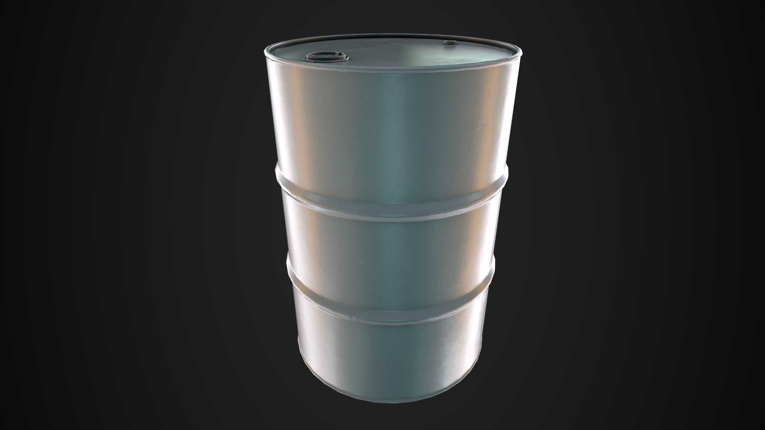 Oil Barrel 1 Low-poly 3D model_29