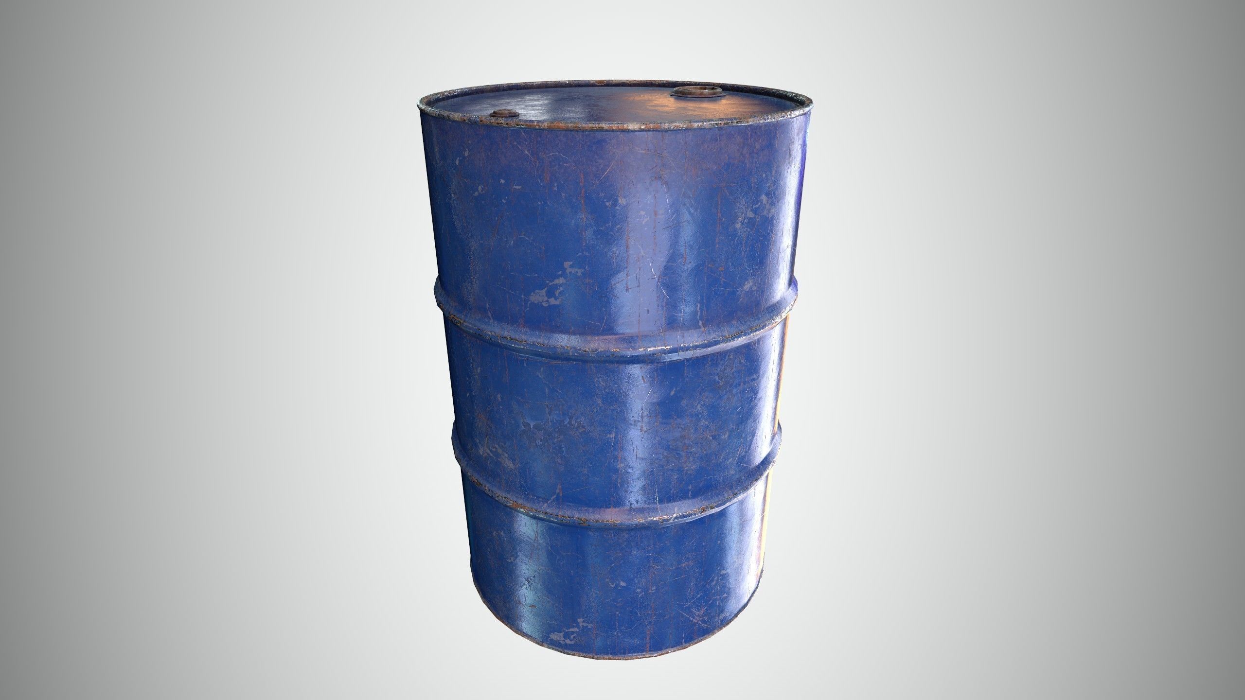 Oil Barrel 1 Low-poly 3D model_15