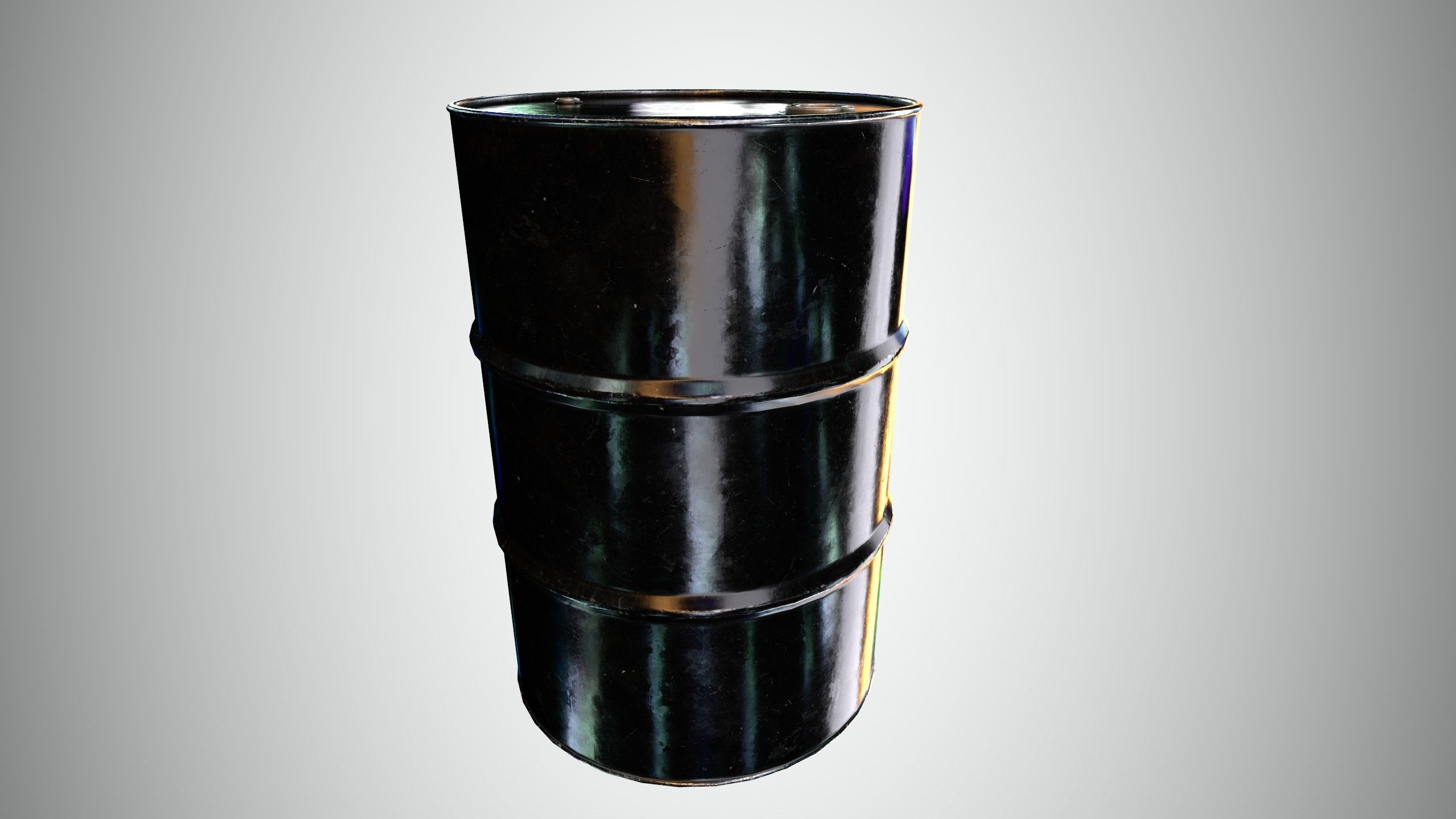 Oil Barrel 1 Low-poly 3D model_21