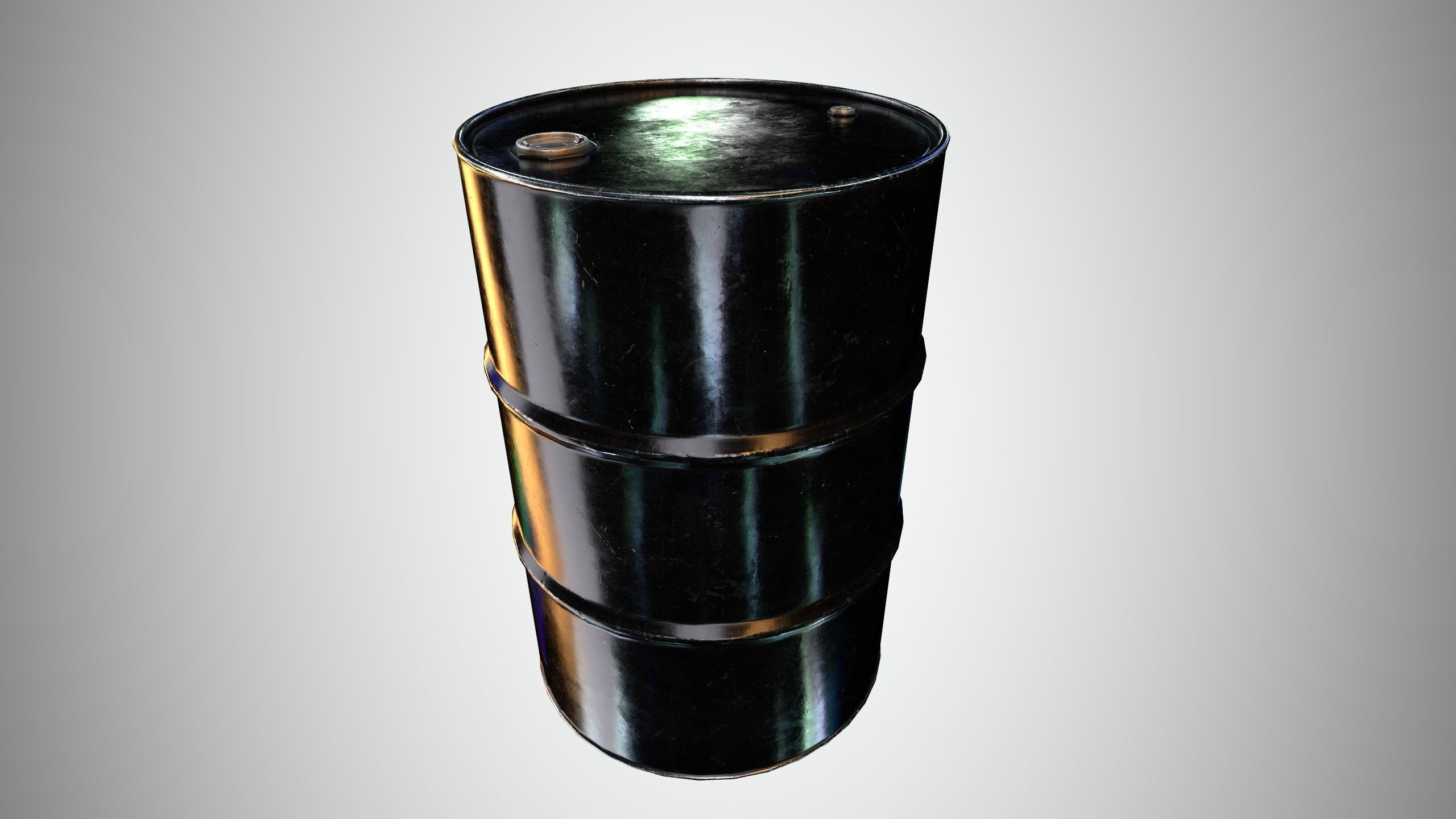Oil Barrel 1 Low-poly 3D model_22