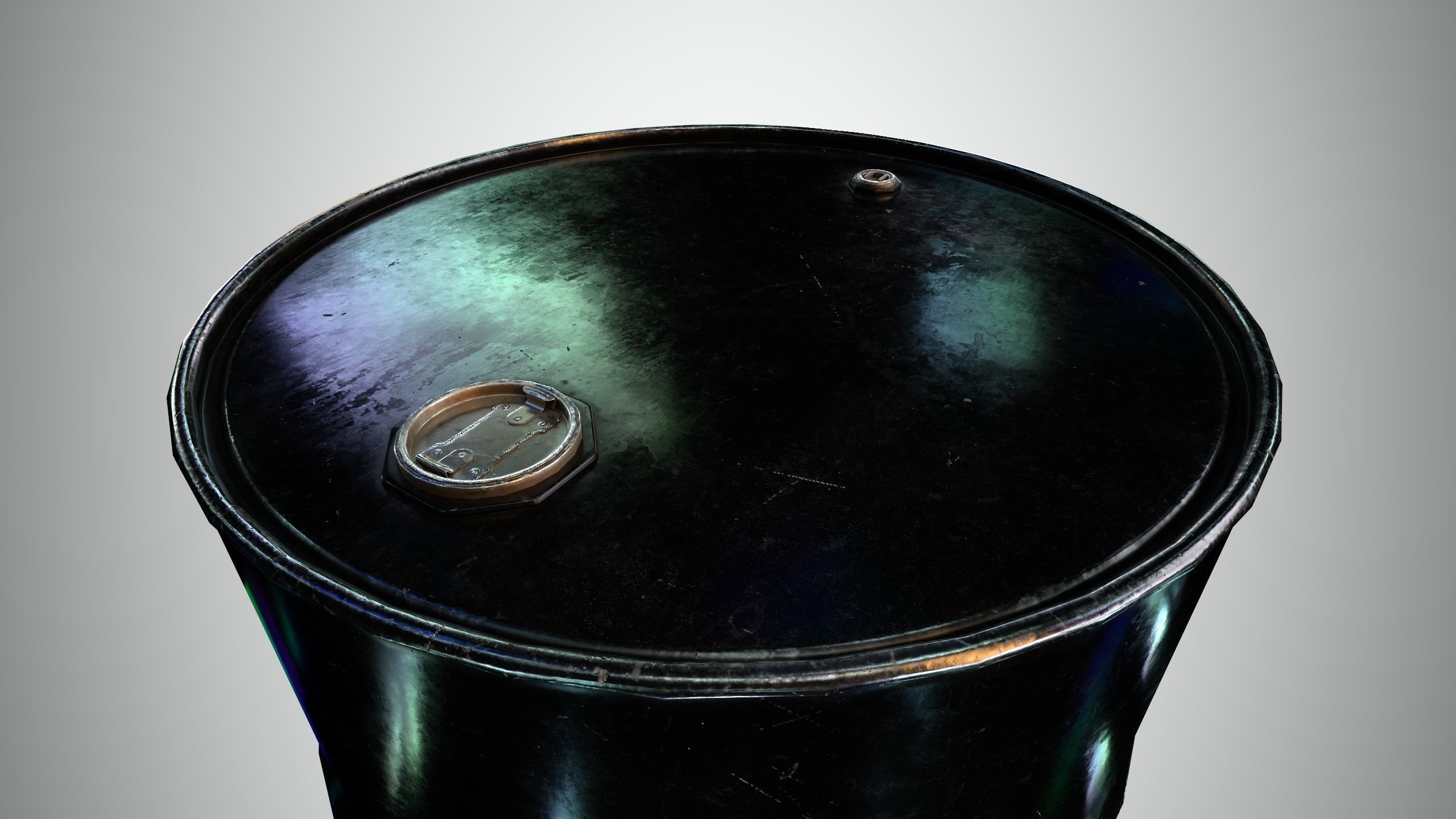 Oil Barrel 1 Low-poly 3D model_23