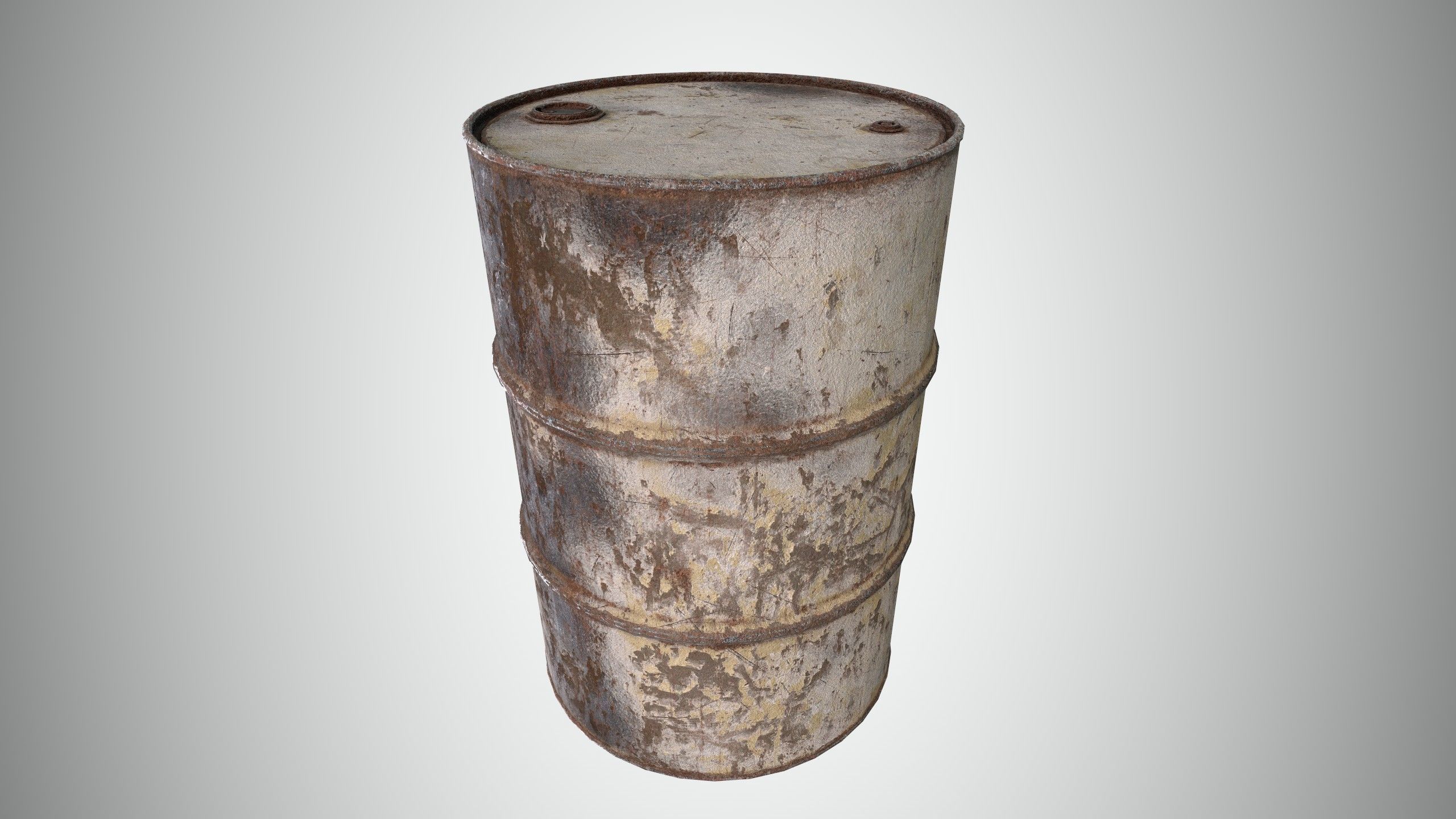 Oil Barrel 1 Low-poly 3D model_19