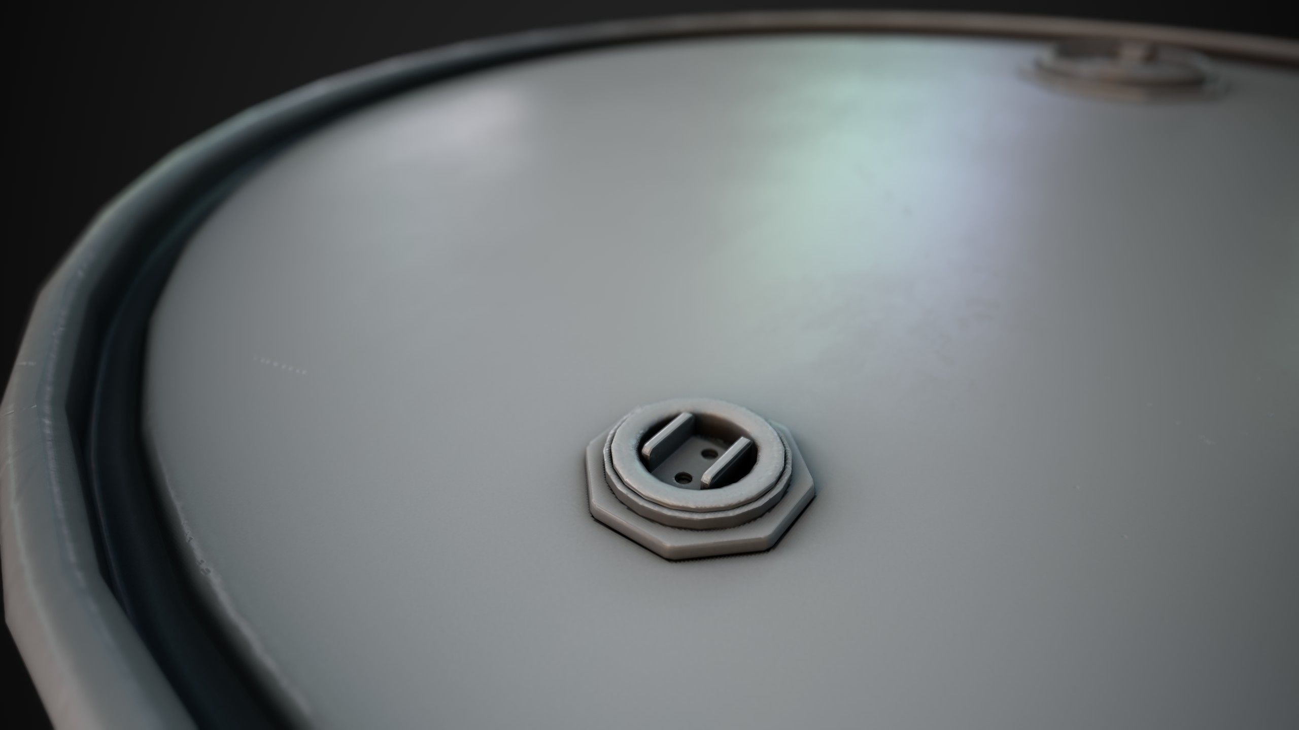 Oil Barrel 1 Low-poly 3D model_28