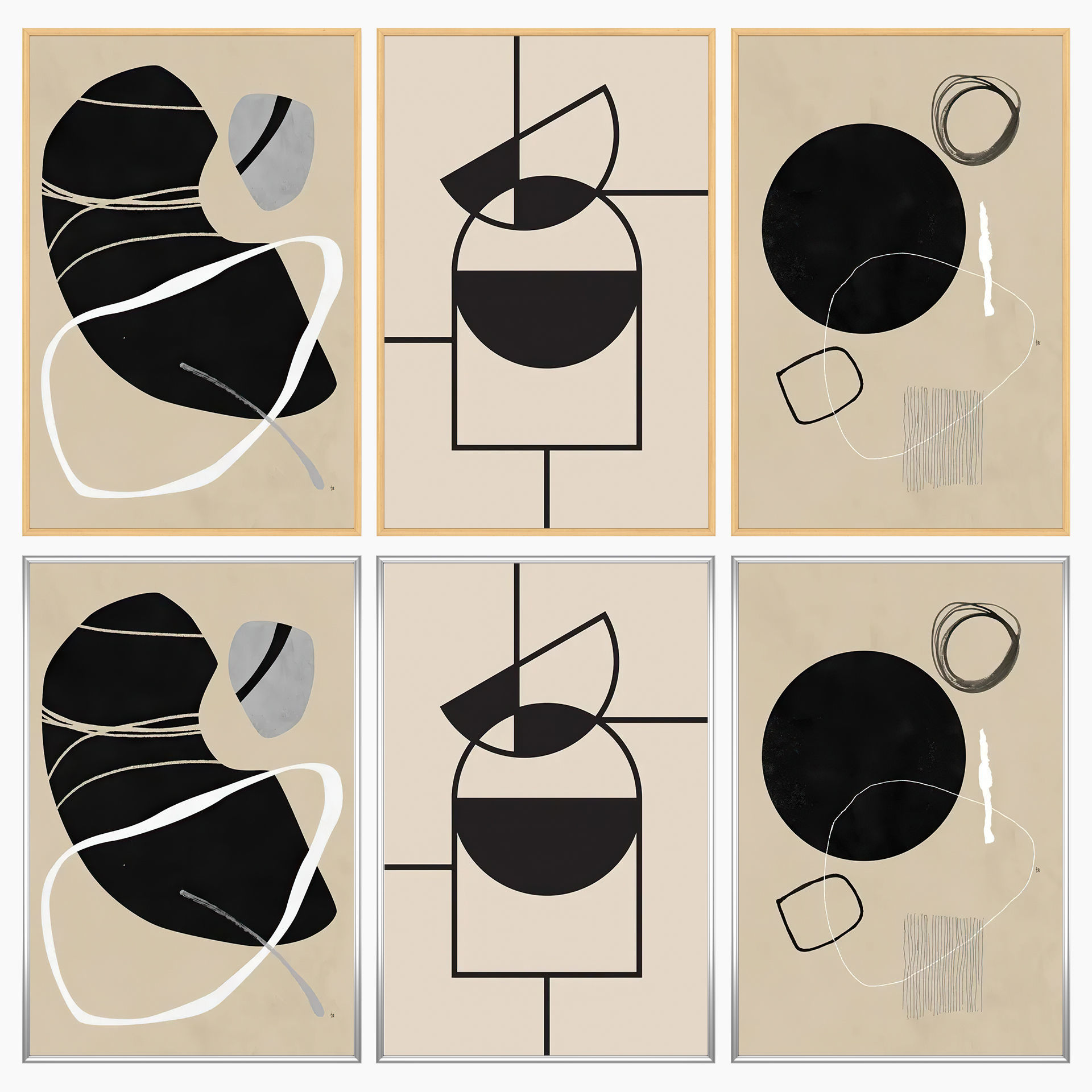 Wall Art Set 4219 3D model_2