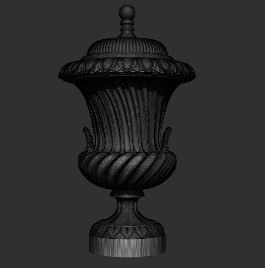 Urn with classical decoration 3D model_4