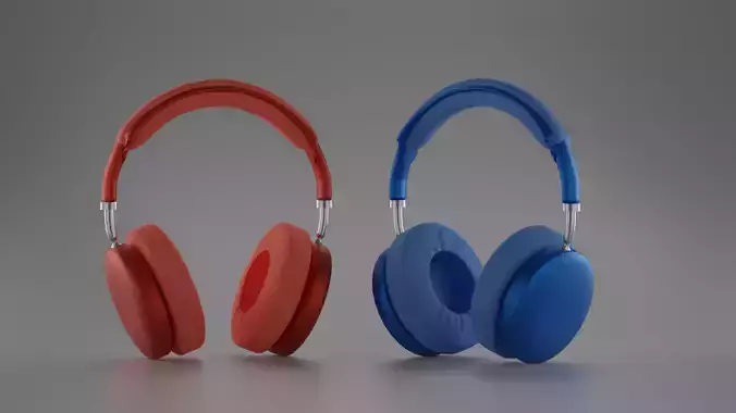 High-Quality Over-Ear Headphones 3D Model
