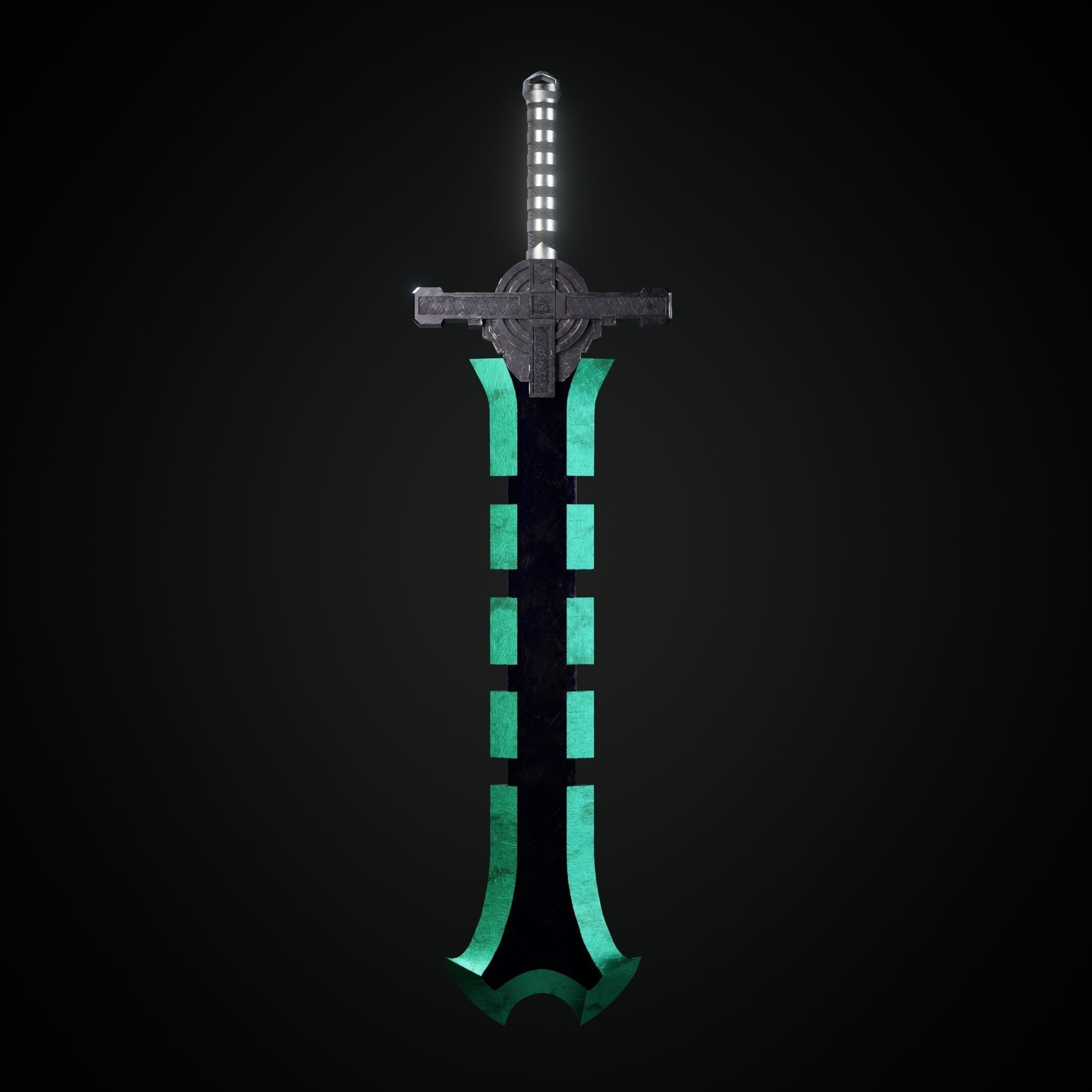 Sword Low-poly 3D model_12