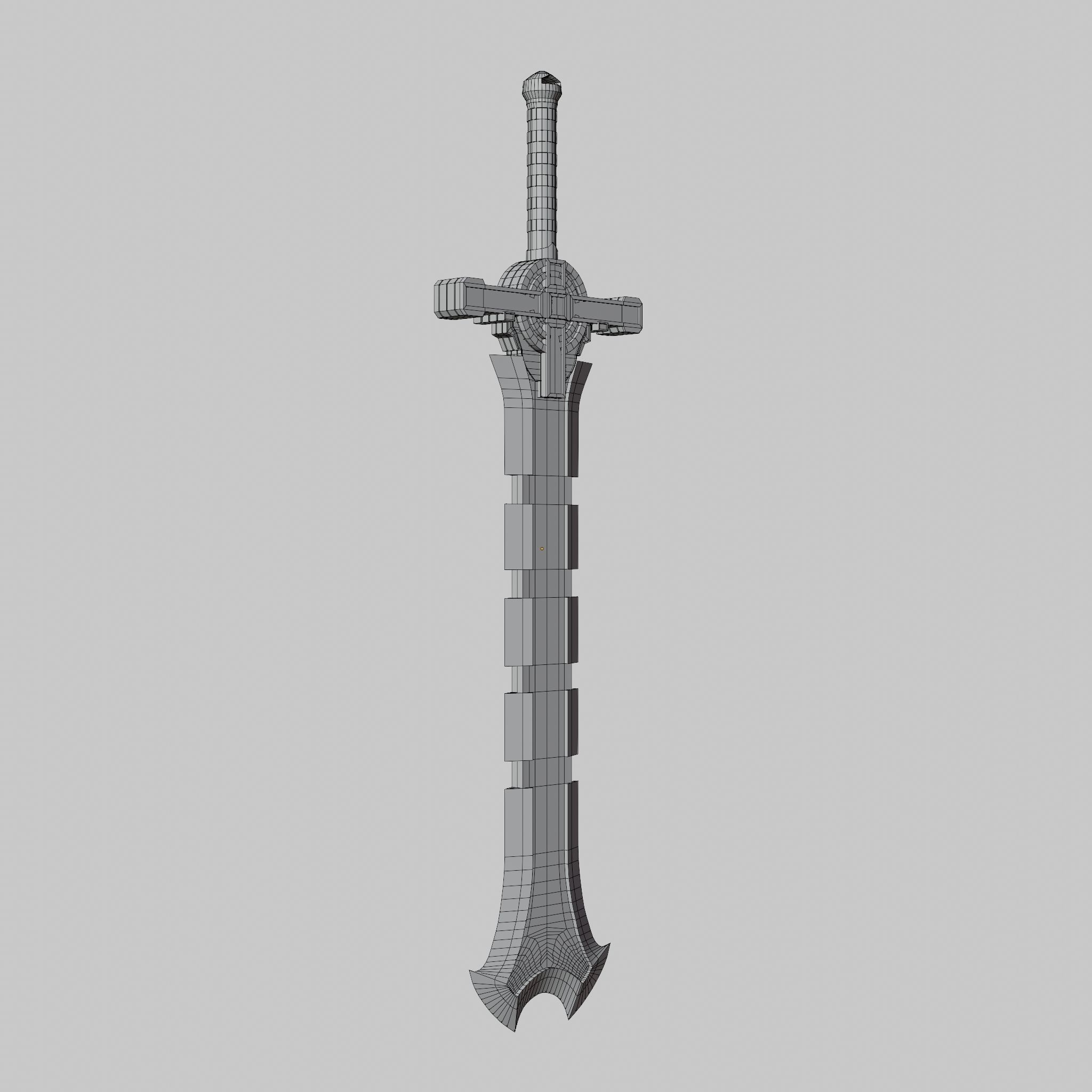 Sword Low-poly 3D model_37